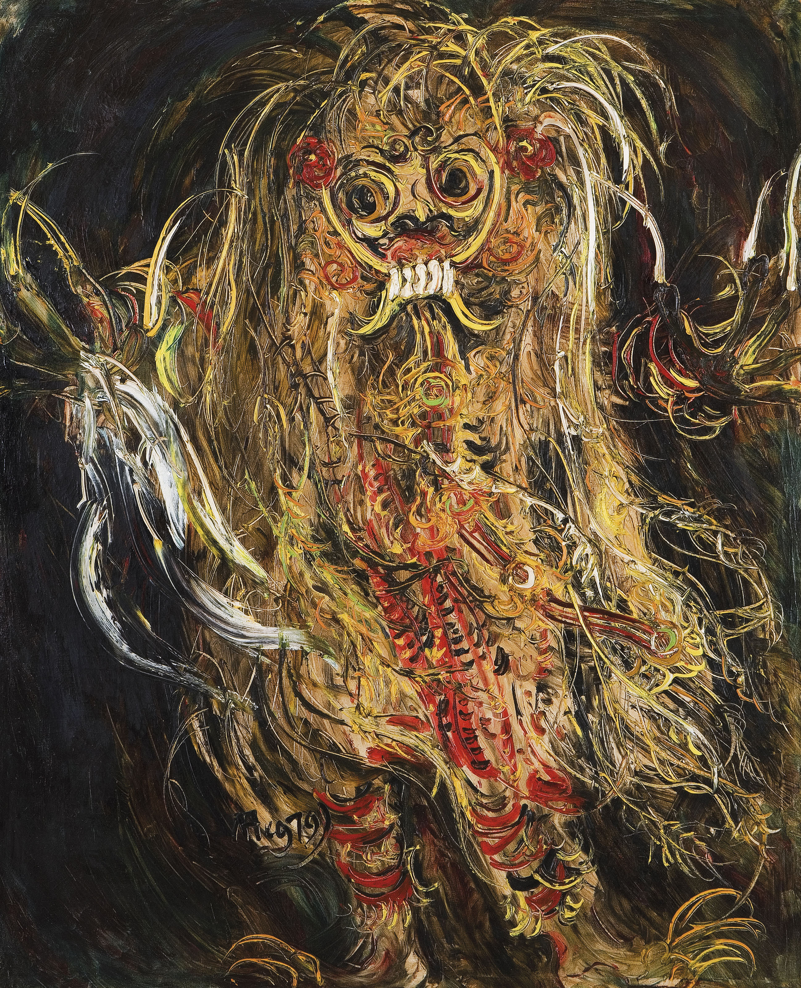 AFFANDI Indonesian 1907 1990 Leyak  The Leak 