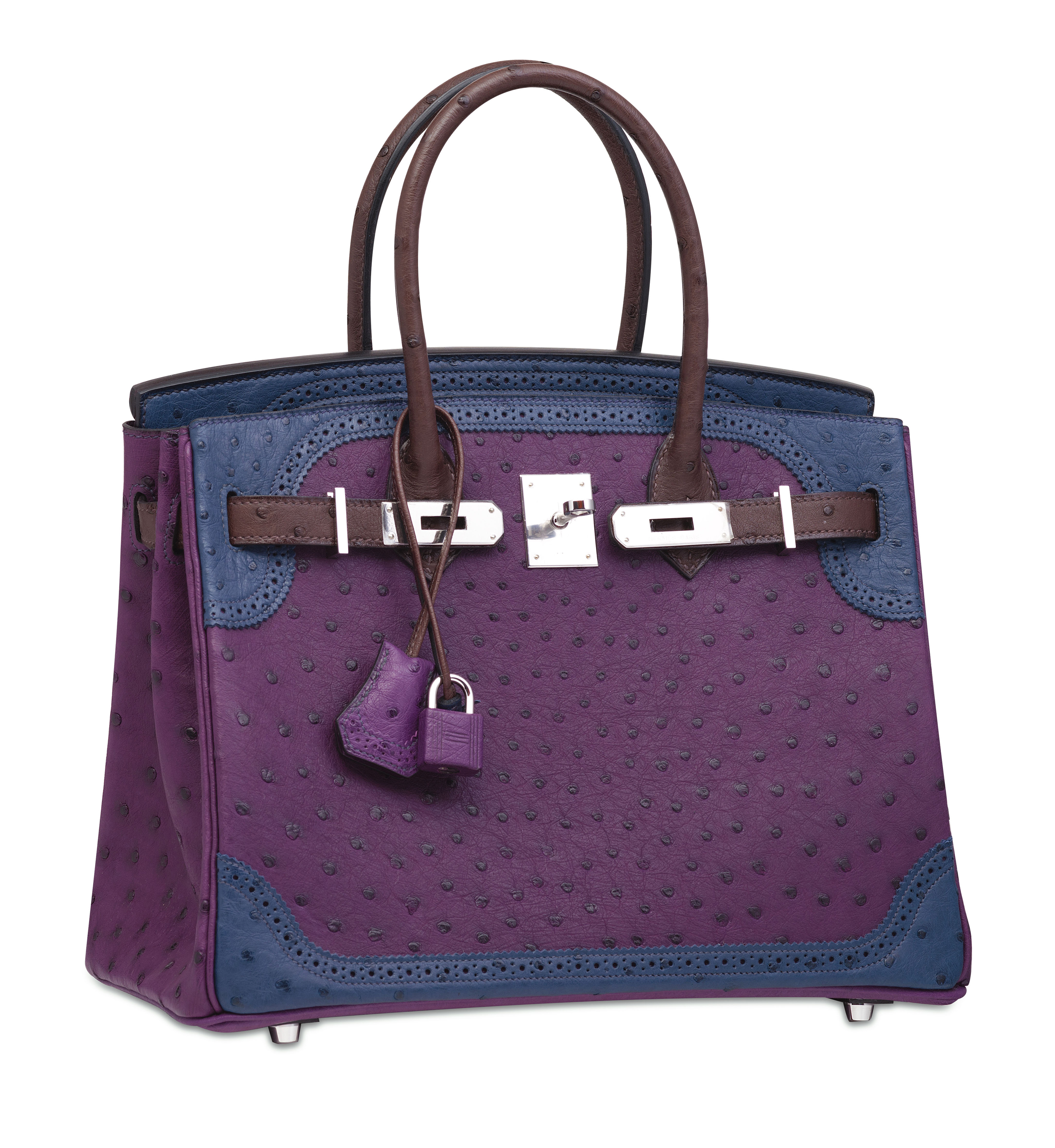 A LIMITED EDITION VIOLINE, BLEU DE MALTE & MARRON FONCÉ ...