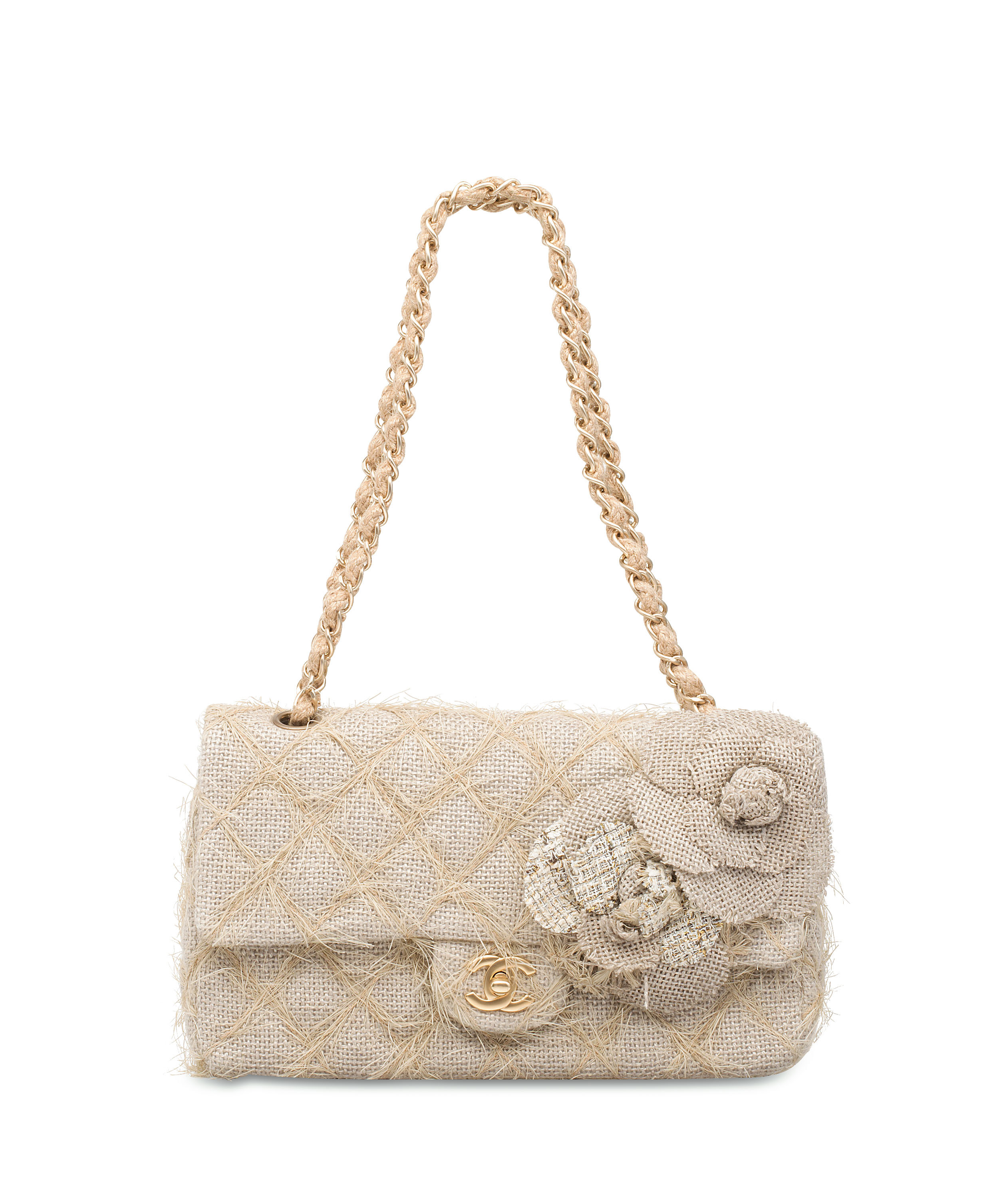 Chanel outlet hessian bag