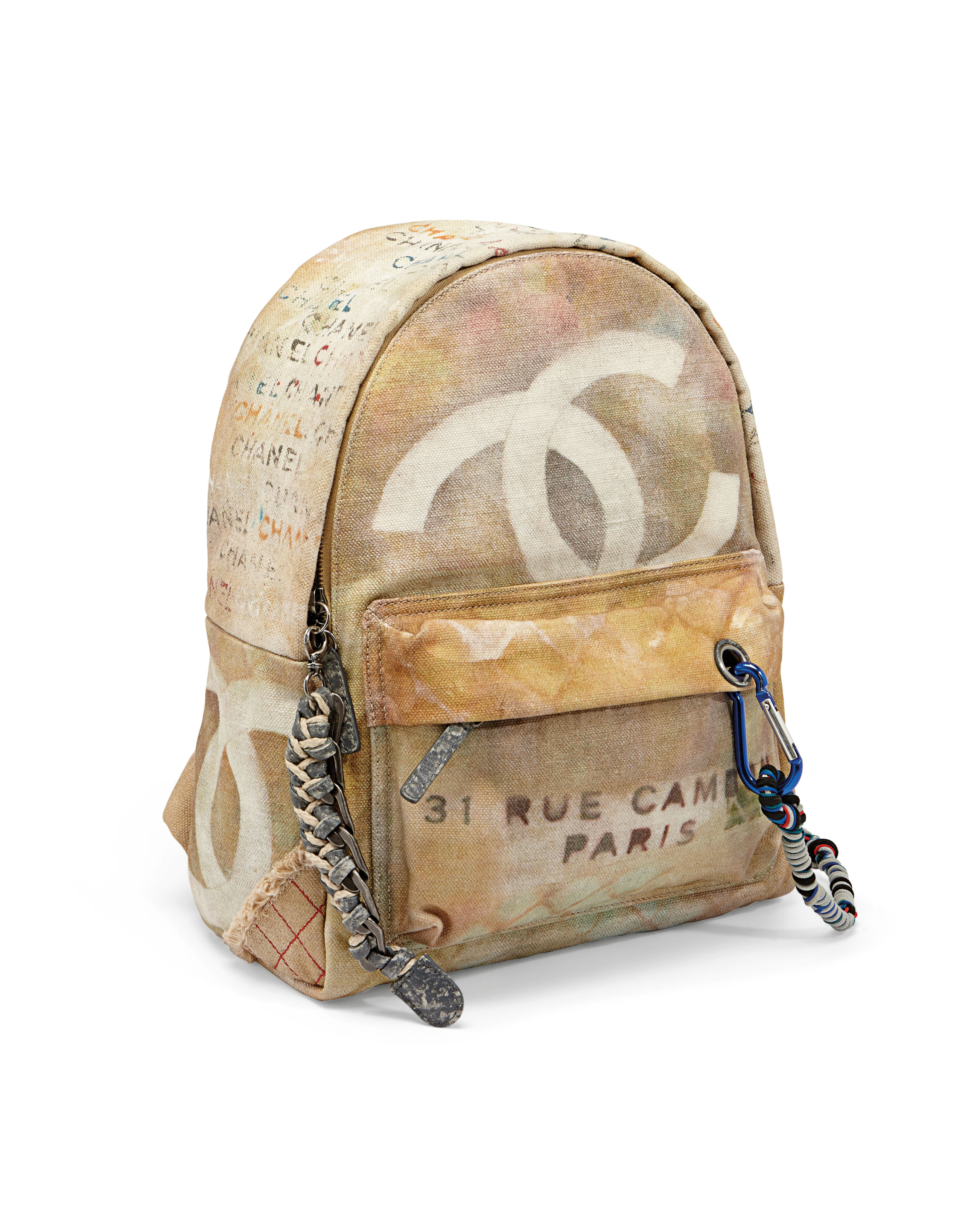 Chanel graffiti backpack cheap for sale