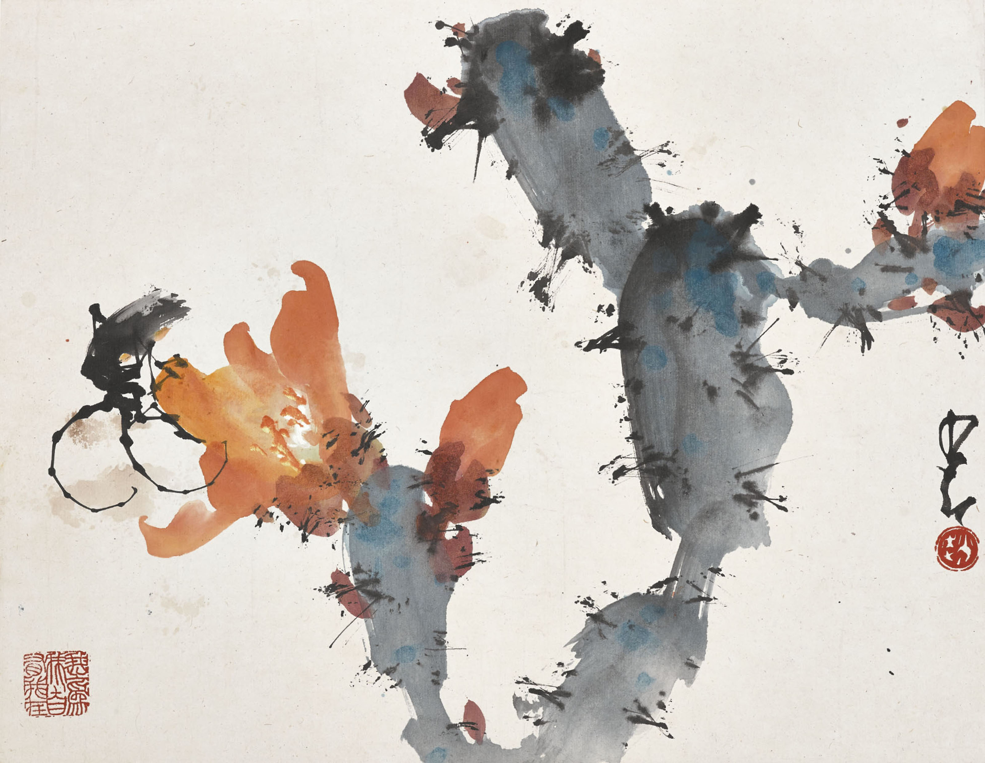 ZHAO SHAO'ANG (1905-1998) , Flowers, Birds and Insects | Christie's