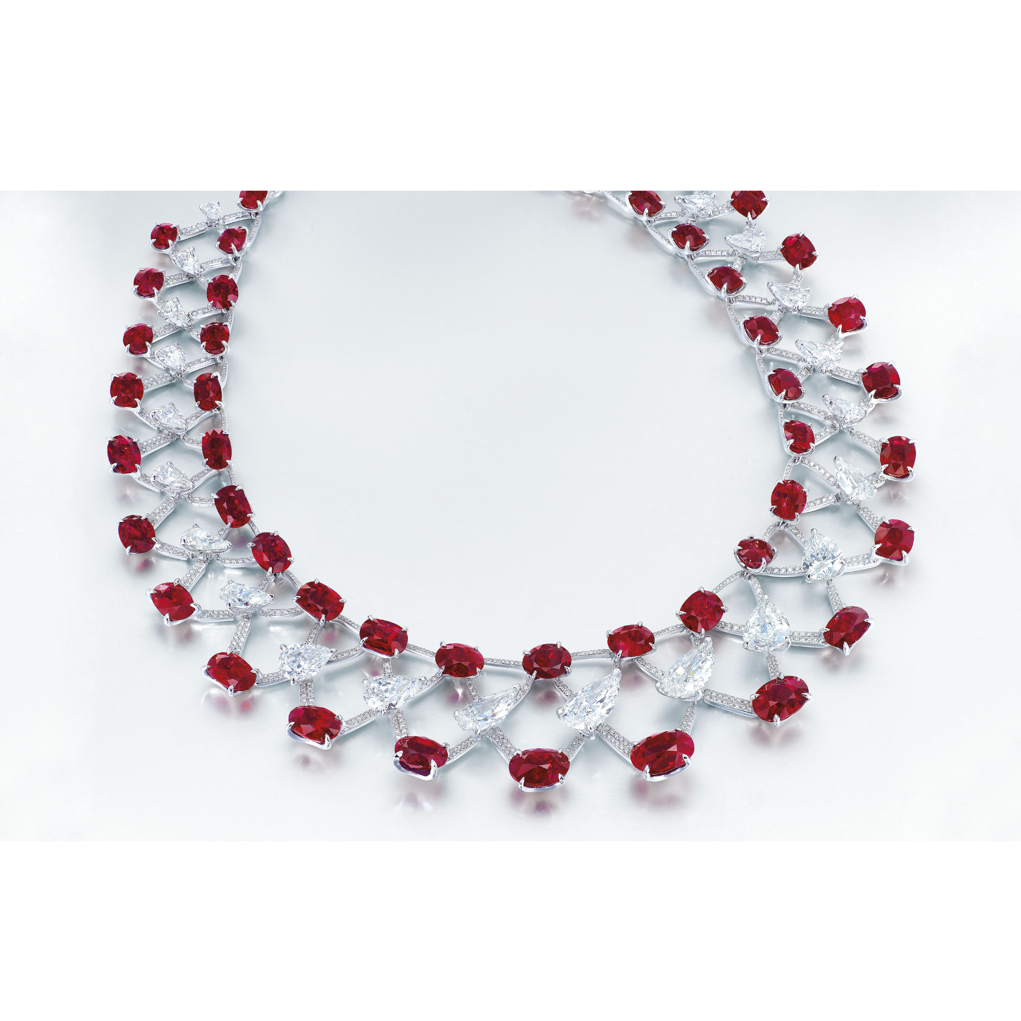 A MAGNIFICENT RUBY AND DIAMOND NECKLACE, BY ETCETERA Christie's
