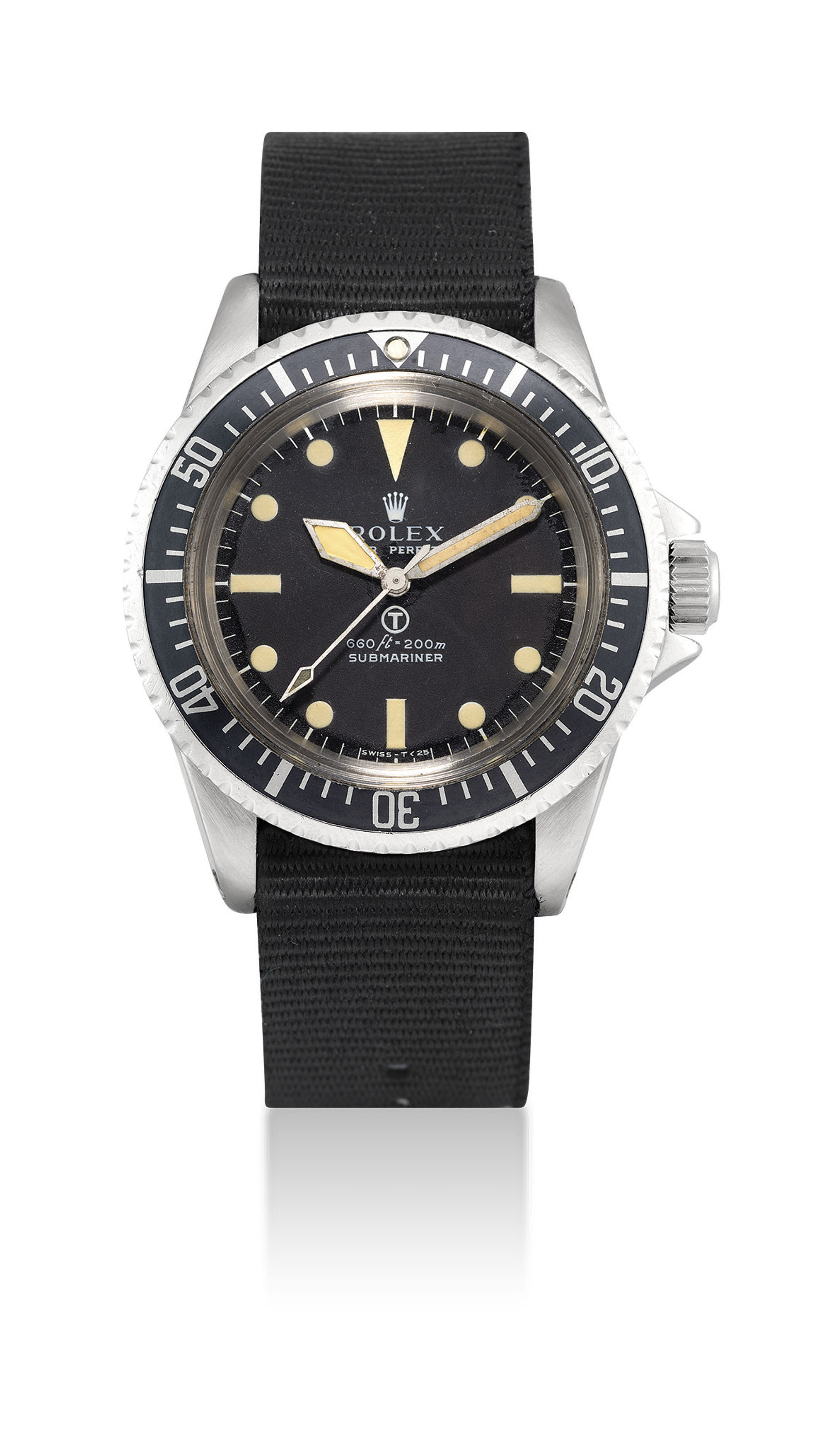 ROLEX. AN EXTREMELY RARE STAINLESS STEEL AUTOMATIC WRISTWATCH WITH