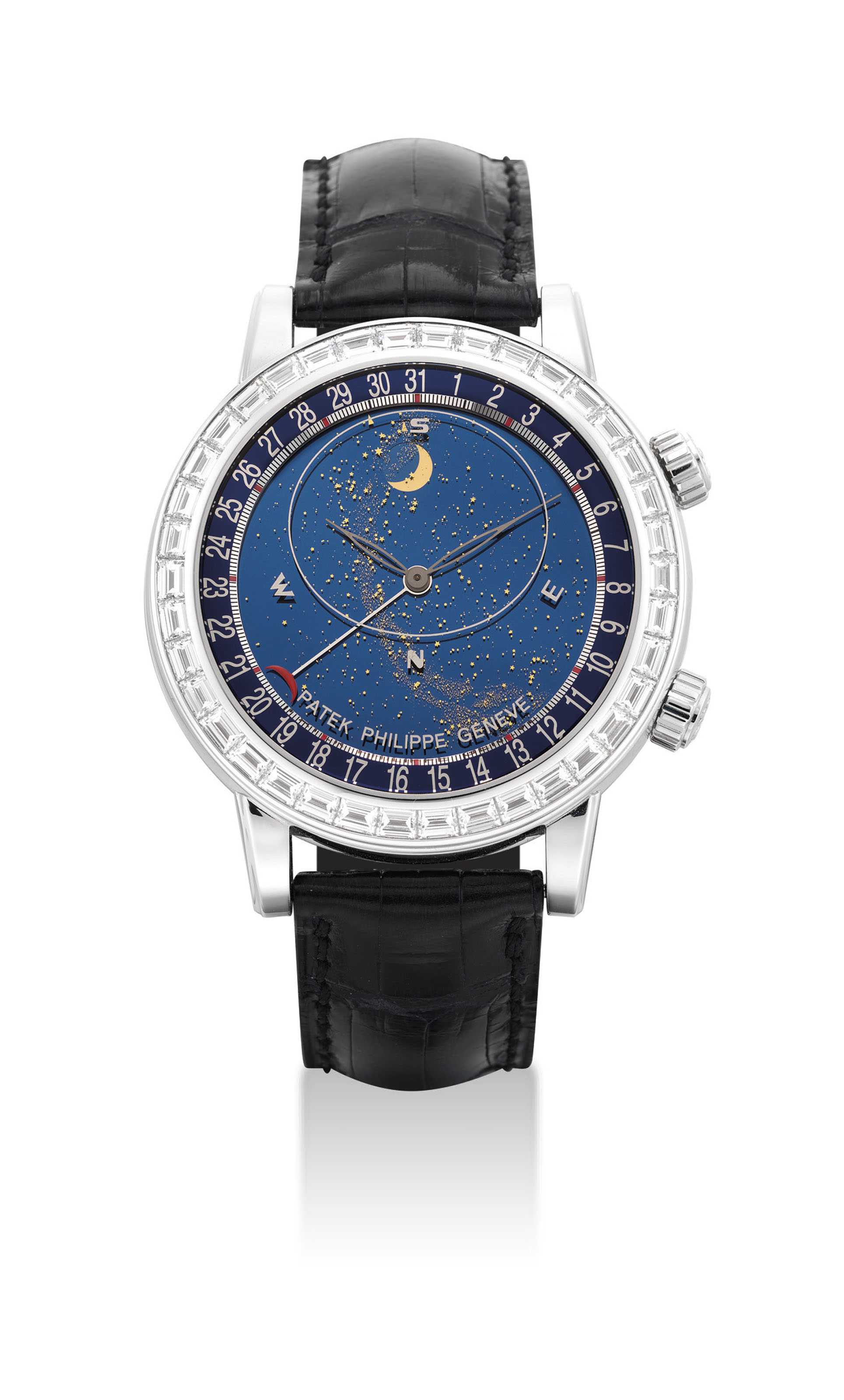 A. LANGE & SÖHNE. A VERY FINE PLATINUM FLYBACK 