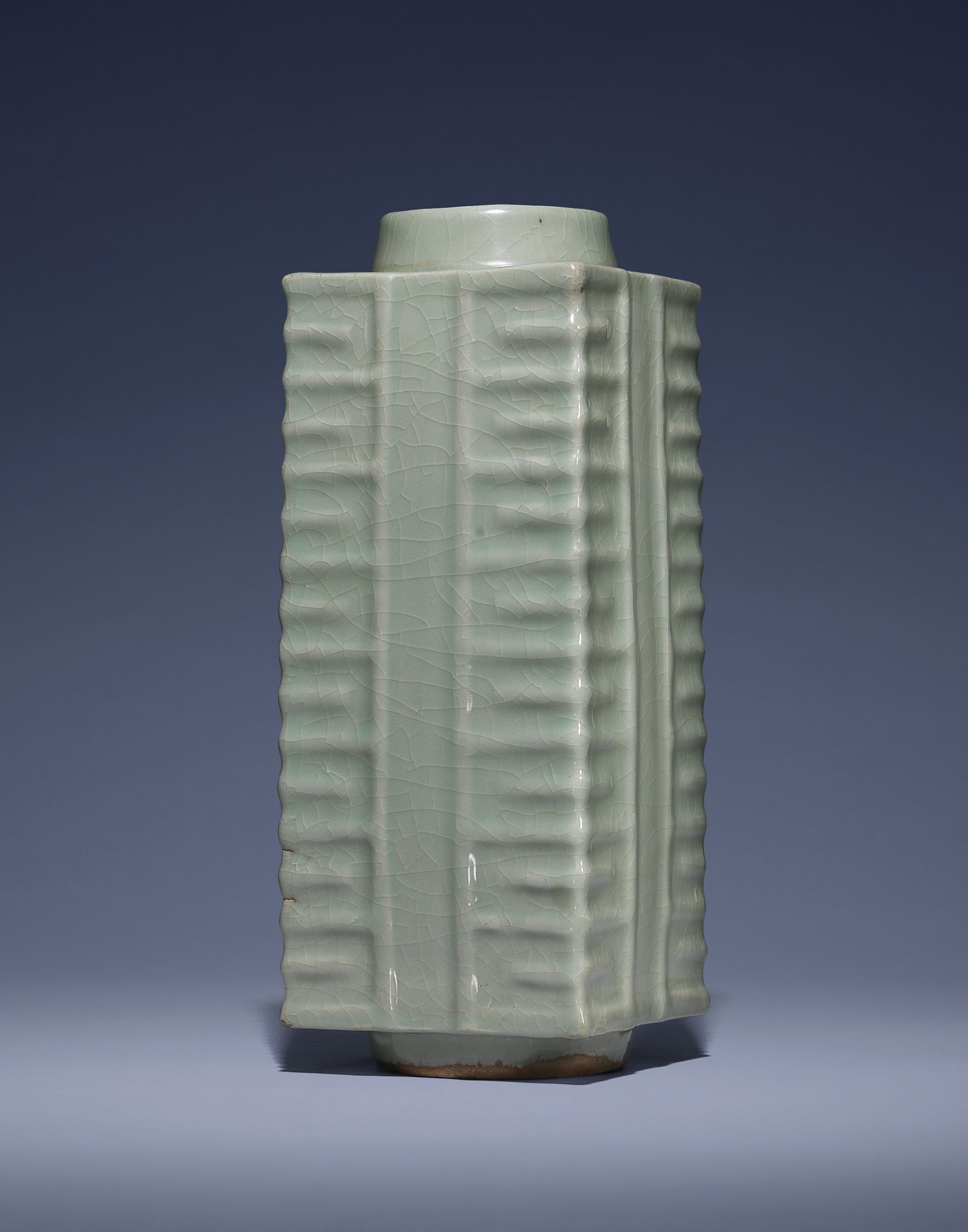 A LONGQUAN CELADON CONG FORM VASE , YUAN DYNASTY (12791368) Christie's