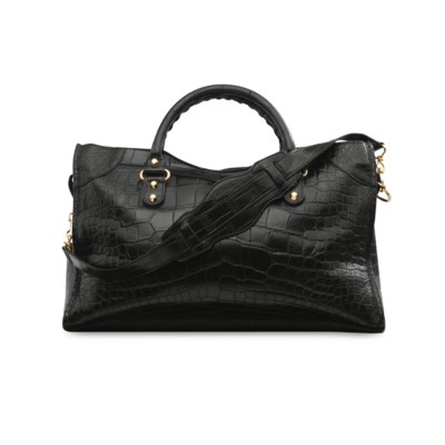 balenciaga crocodile city bag