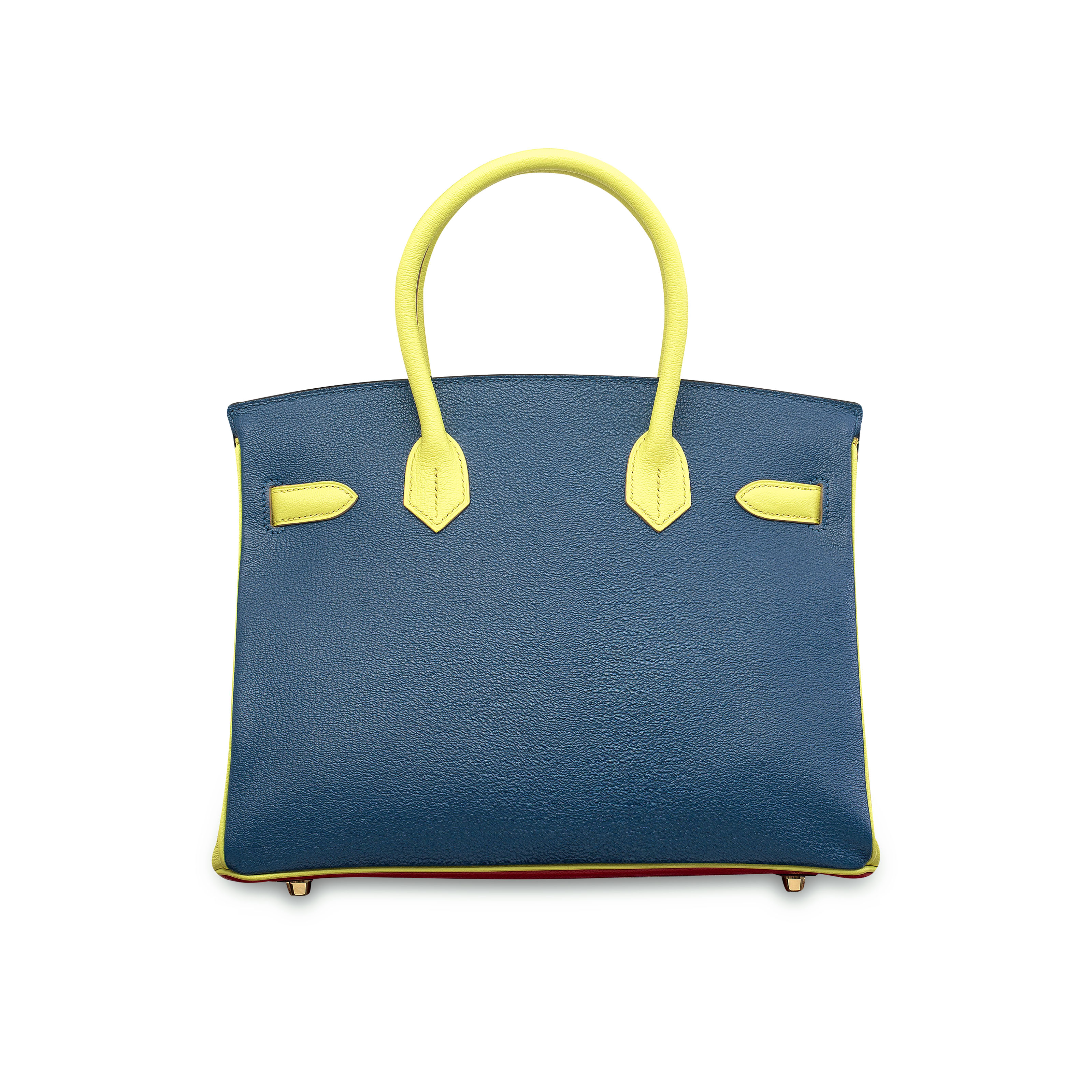 A CUSTOM ROUGE CASAQUE BLEU COLVERT SOUFRE CH VRE LEATHER TRI
