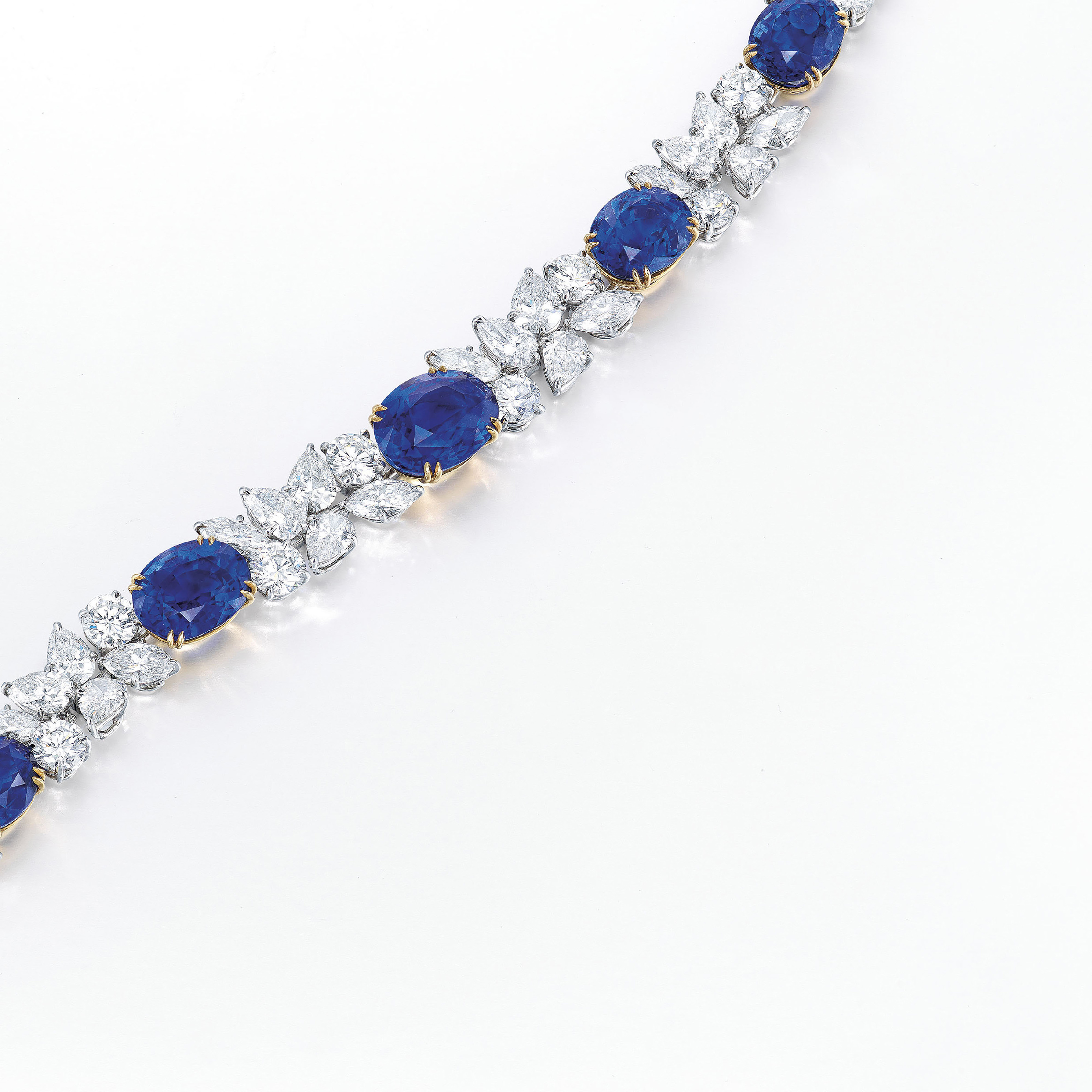 A SAPPHIRE AND DIAMOND BRACELET, BY HARRY WINSTON