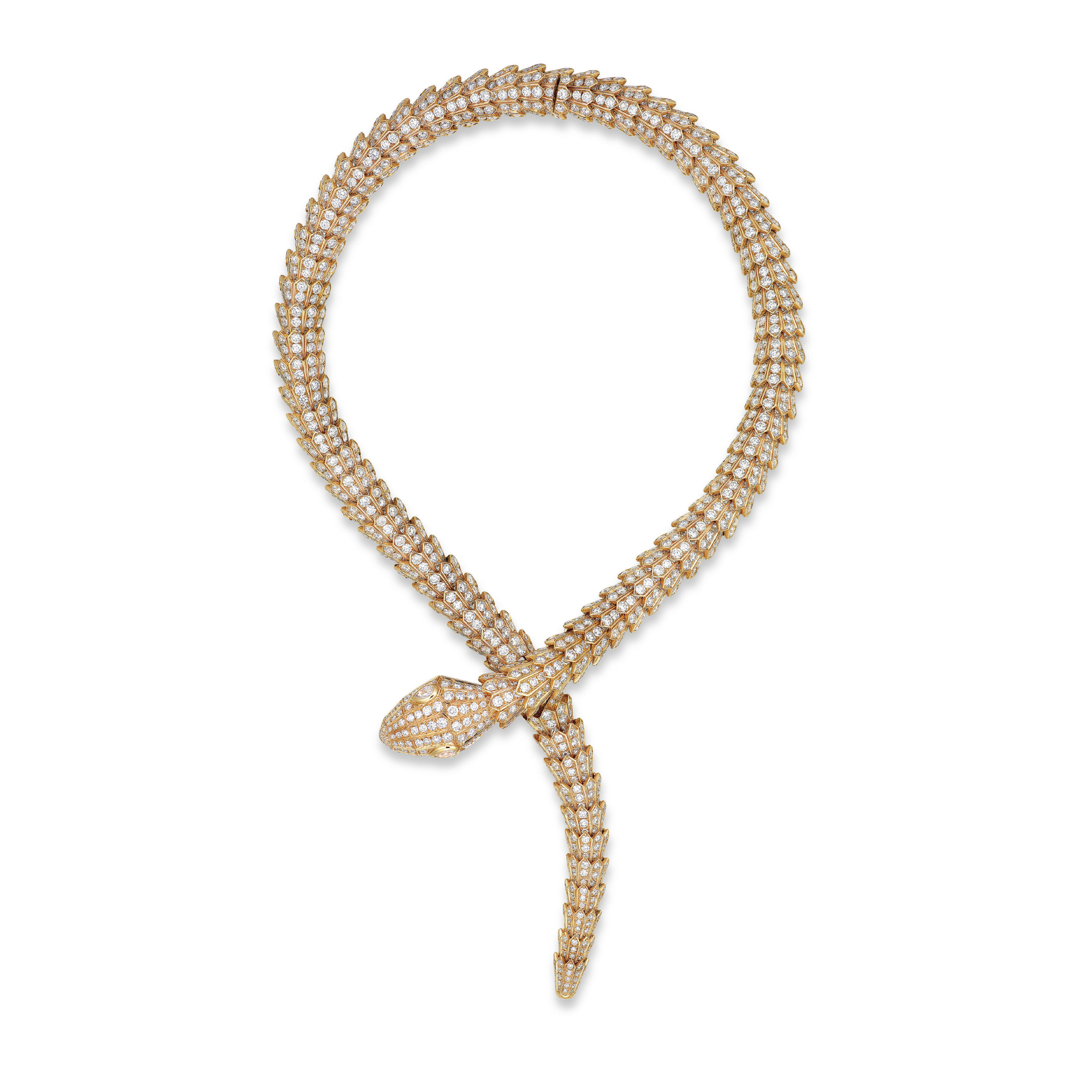 bulgari serpenti diamond necklace price