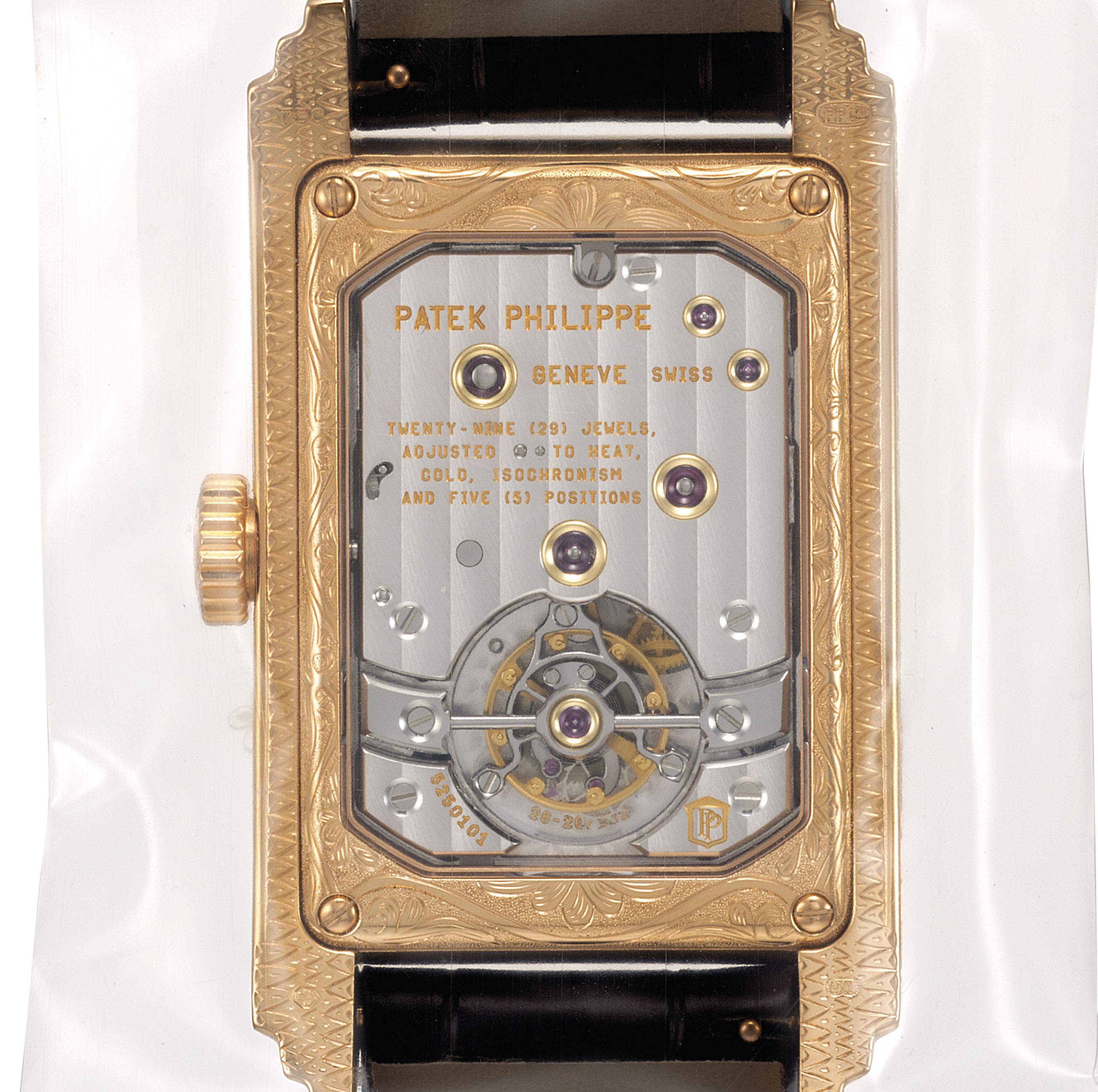 PATEK PHILIPPE. A VERY FINE, IMPRESSIVE AND EXTREMELY RARE 18K PINK ...