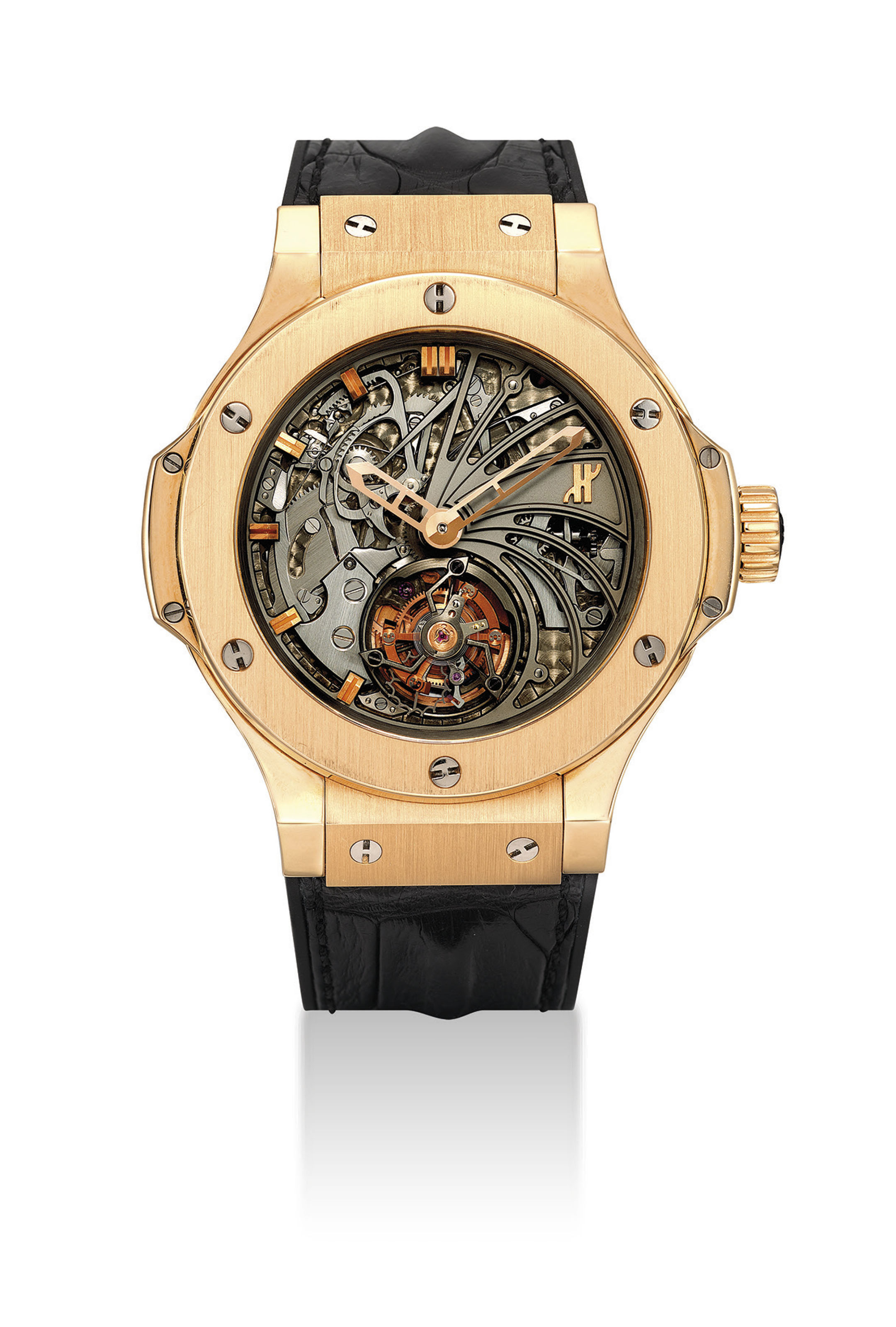 hublot watch black and rose gold