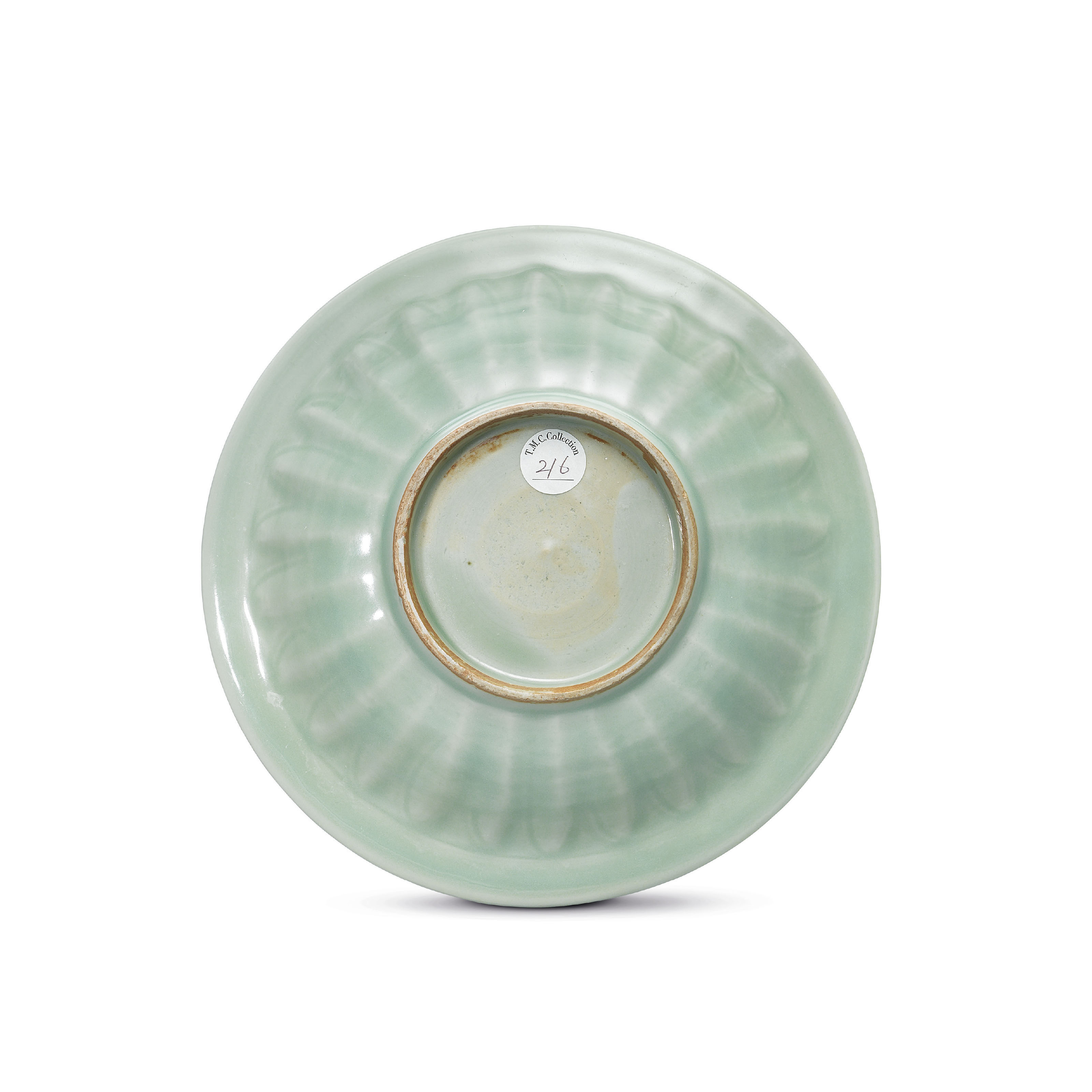 02　宋時代　龍泉窯双魚皿　青磁　唐物　中国美術　d04225 古美術 吉戸 - 宋時代 砧青磁 双魚蓮弁皿 | 古美術品専門サイト