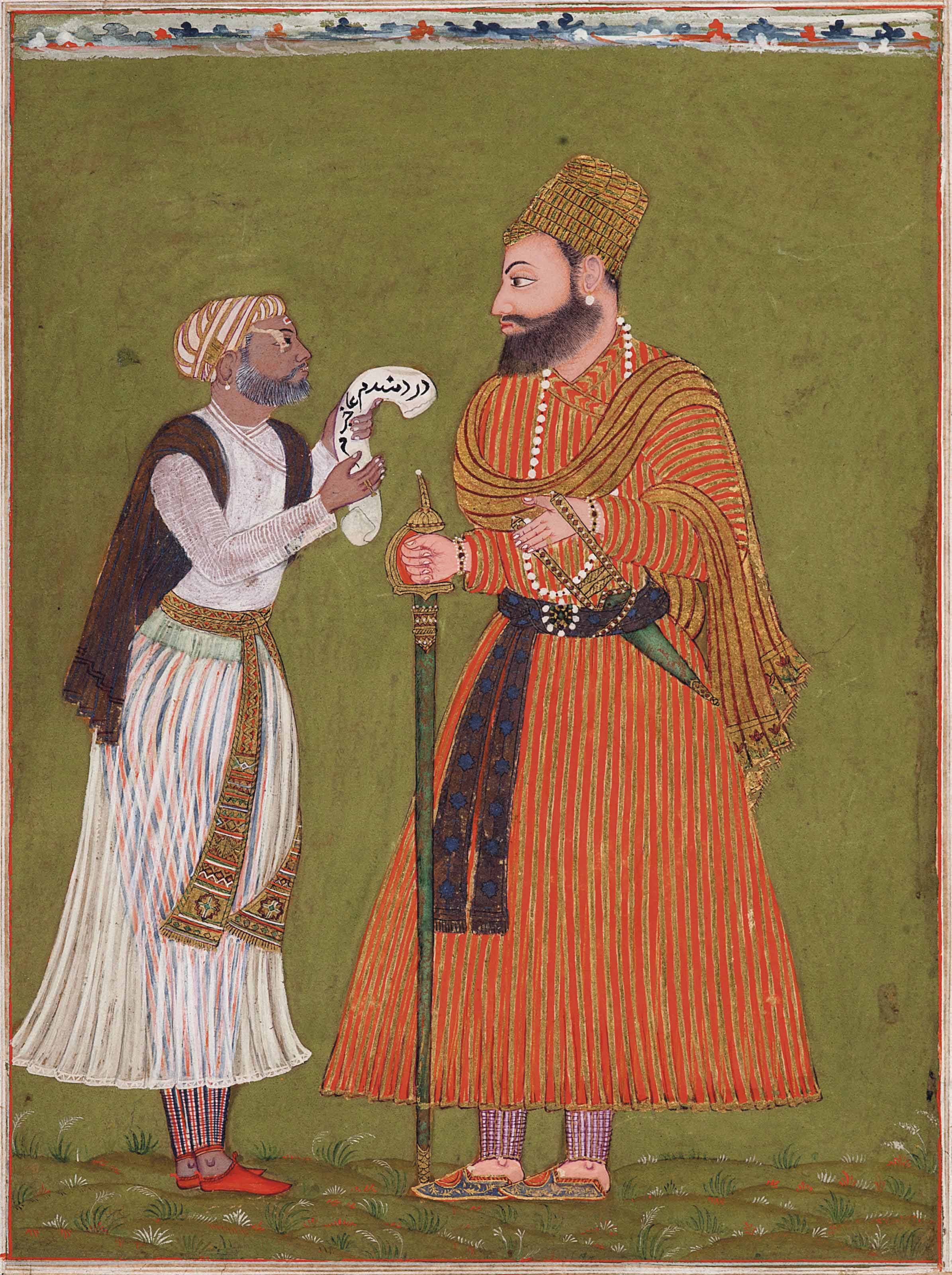 A ruler receives a petition , INDIA, BIKANER AFTER A BIJAPUR ORIGINAL