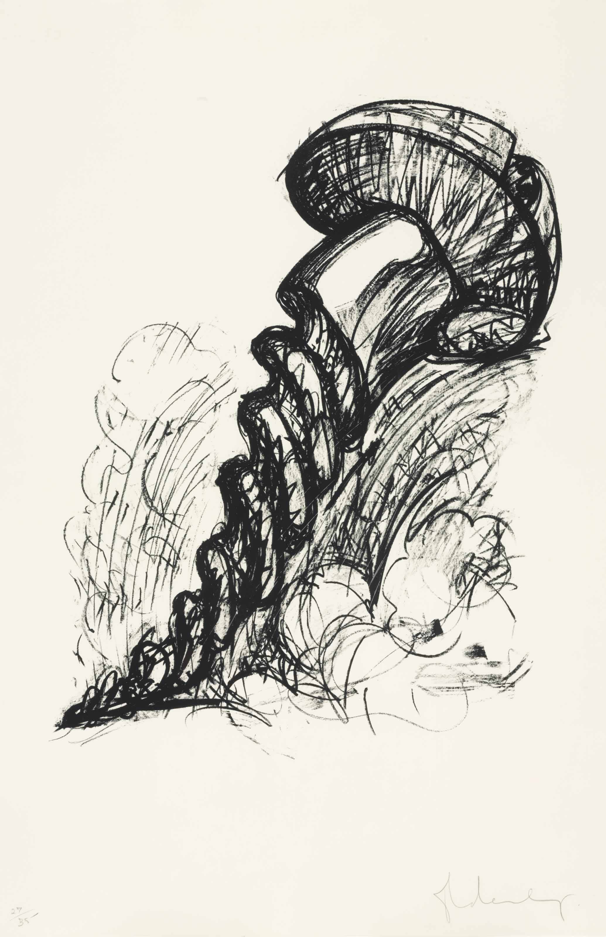 CLAES OLDENBURG (b. 1929), Arched Soft Screw as Building | Christie's