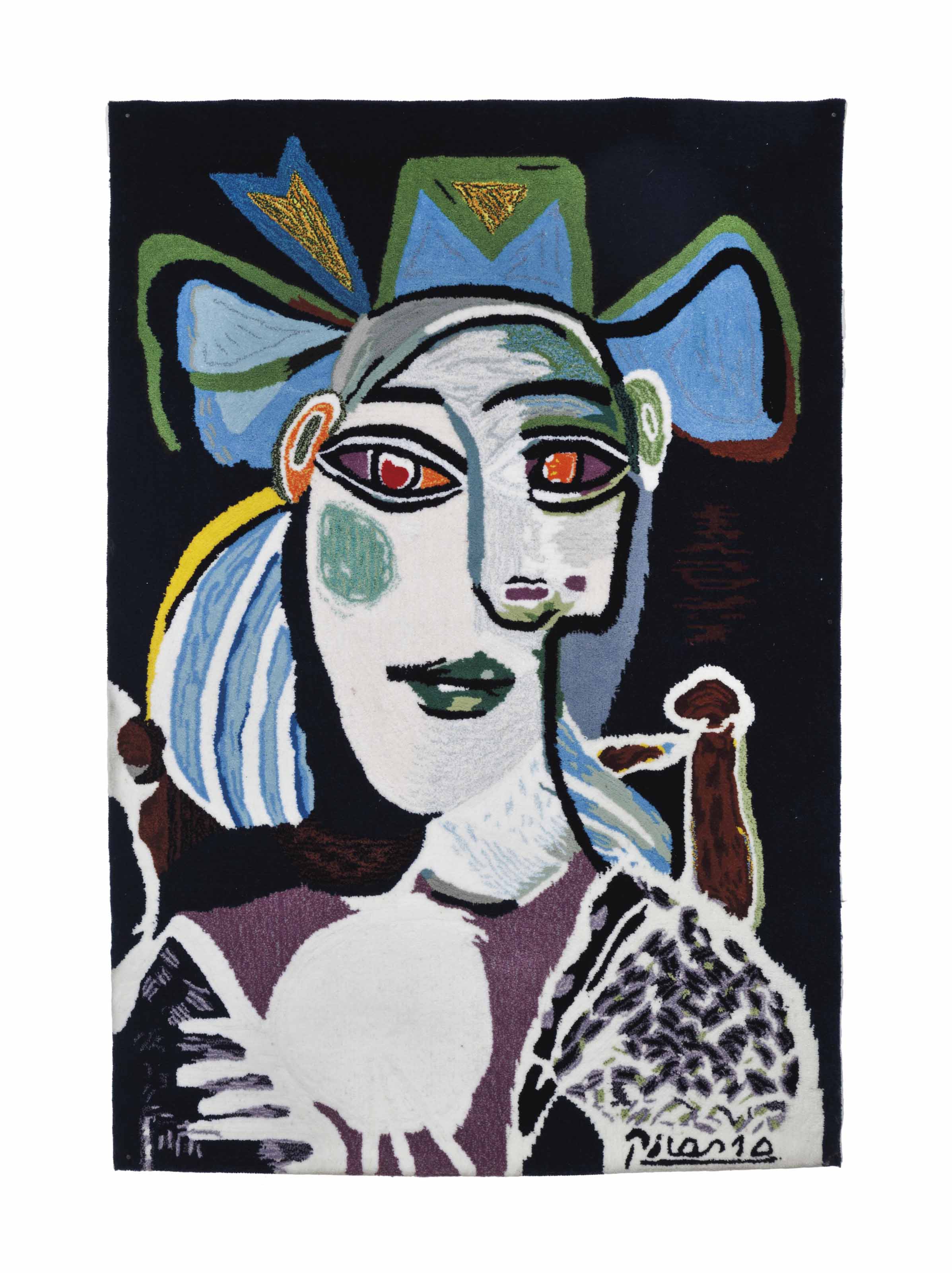 After Pablo Picasso (18811973) , Buste de femme au chapeau bleu