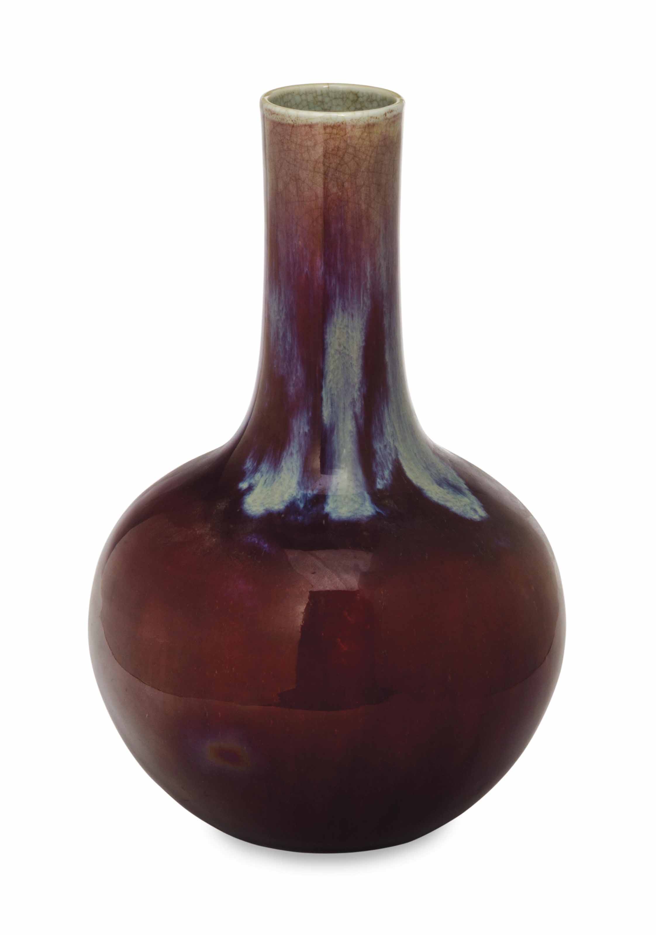 A CHINESE FLAMBE GLAZED BOTTLE VASE, , QING DYNASTY (16441911) Christie's