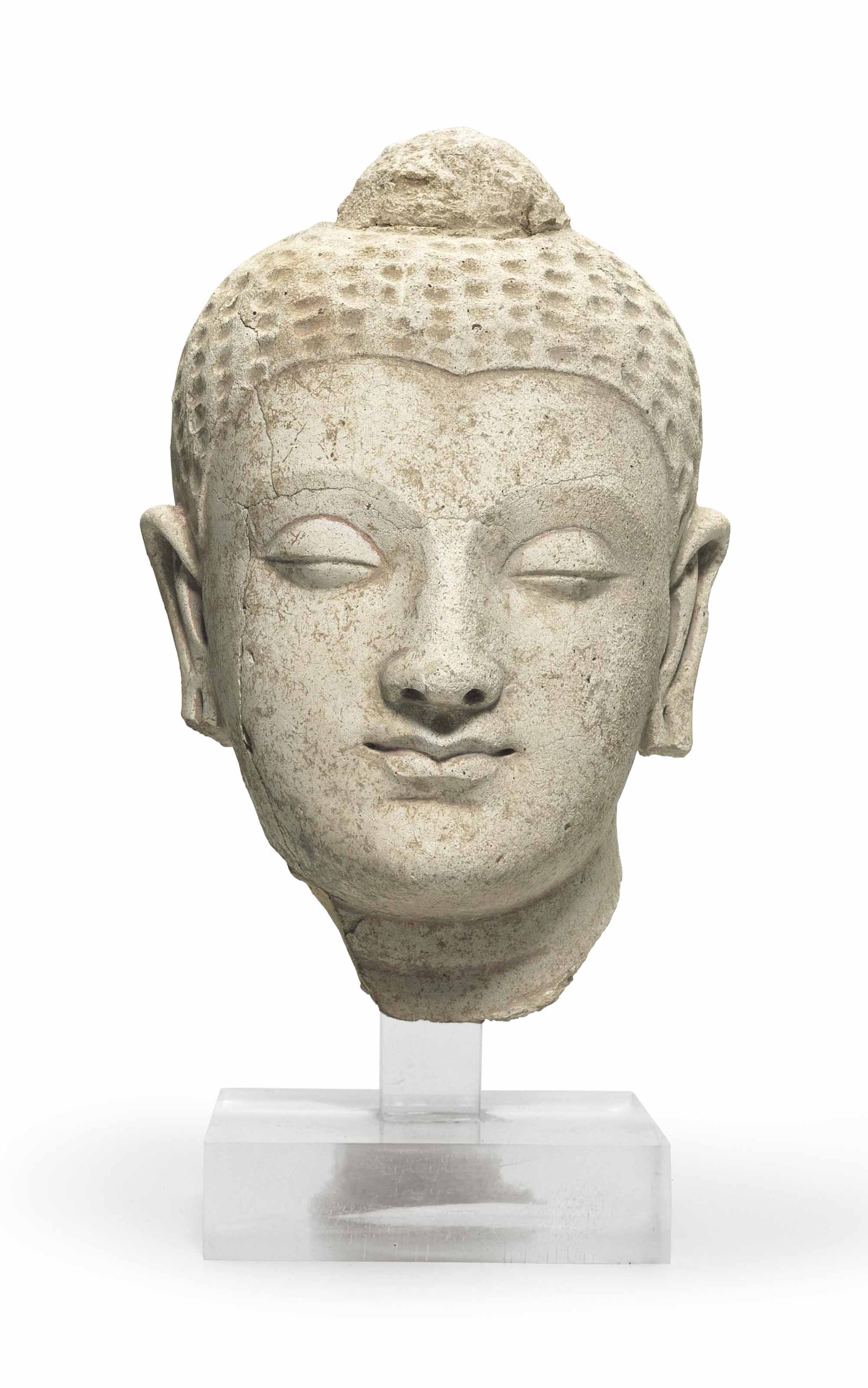 A Stucco Head Of Buddha Gandhara 4th 5th Century Gandhara Christie S