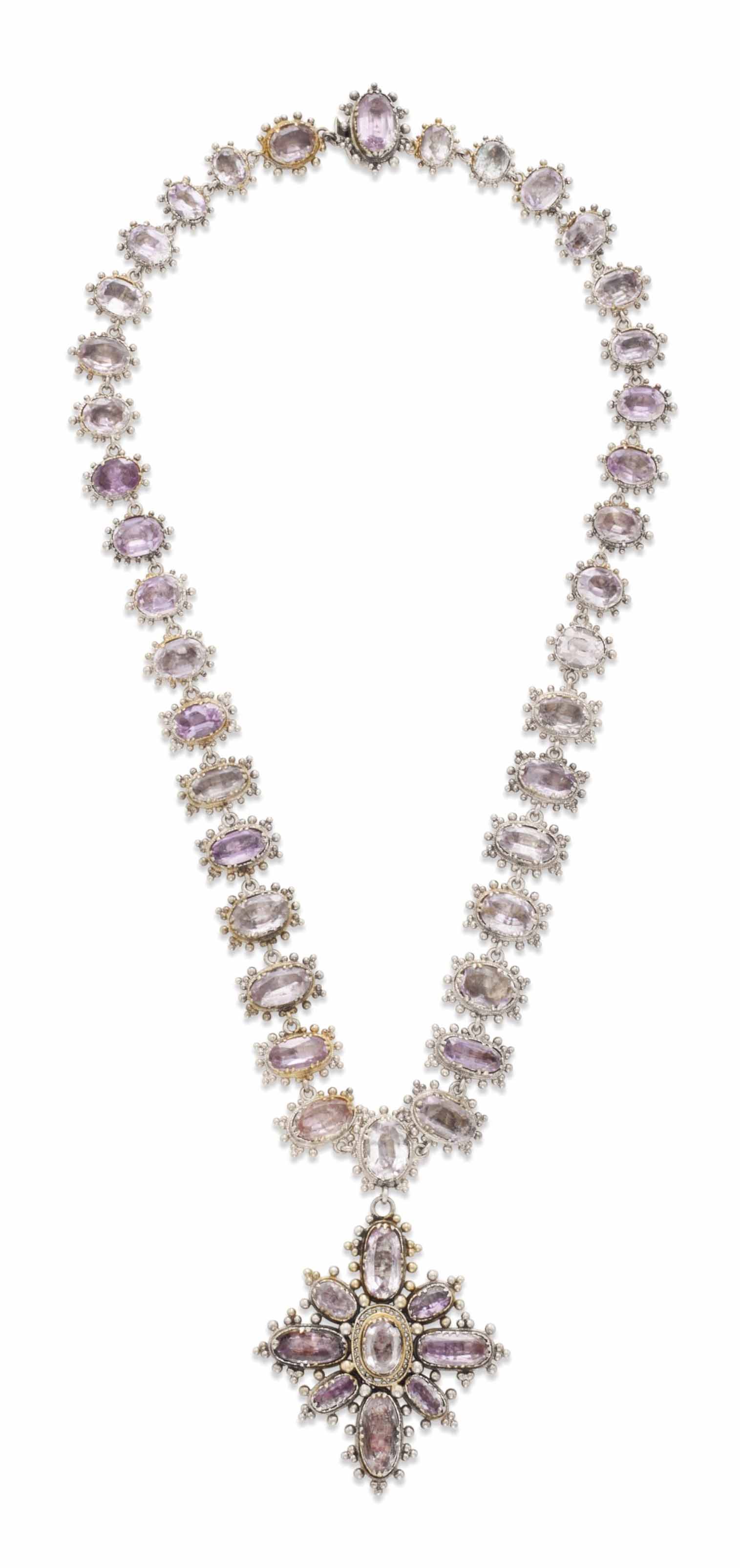 Pink topaz necklaces outlet