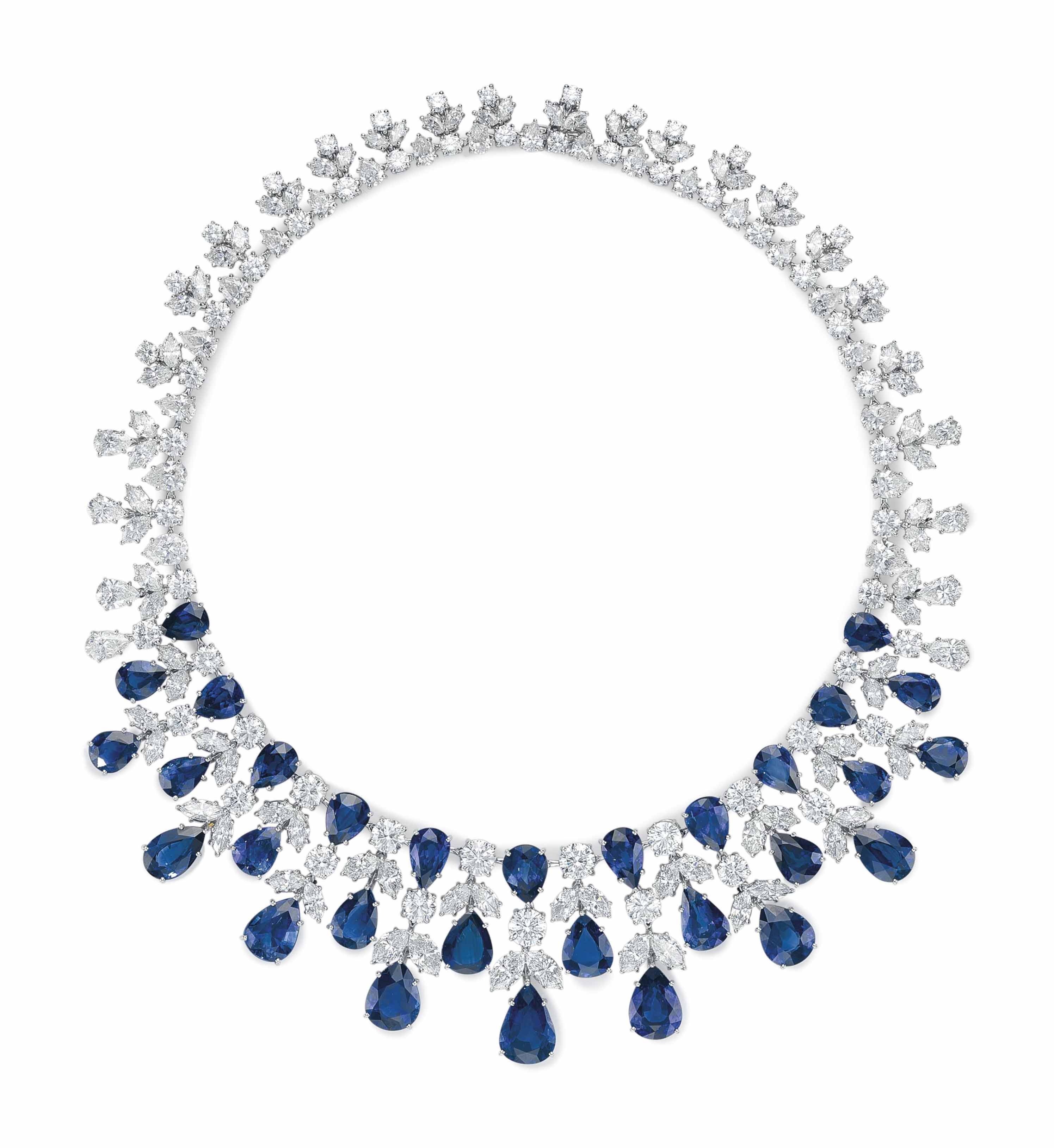 A SAPPHIRE AND DIAMOND NECKLACE, BY GRAFF Christie's
