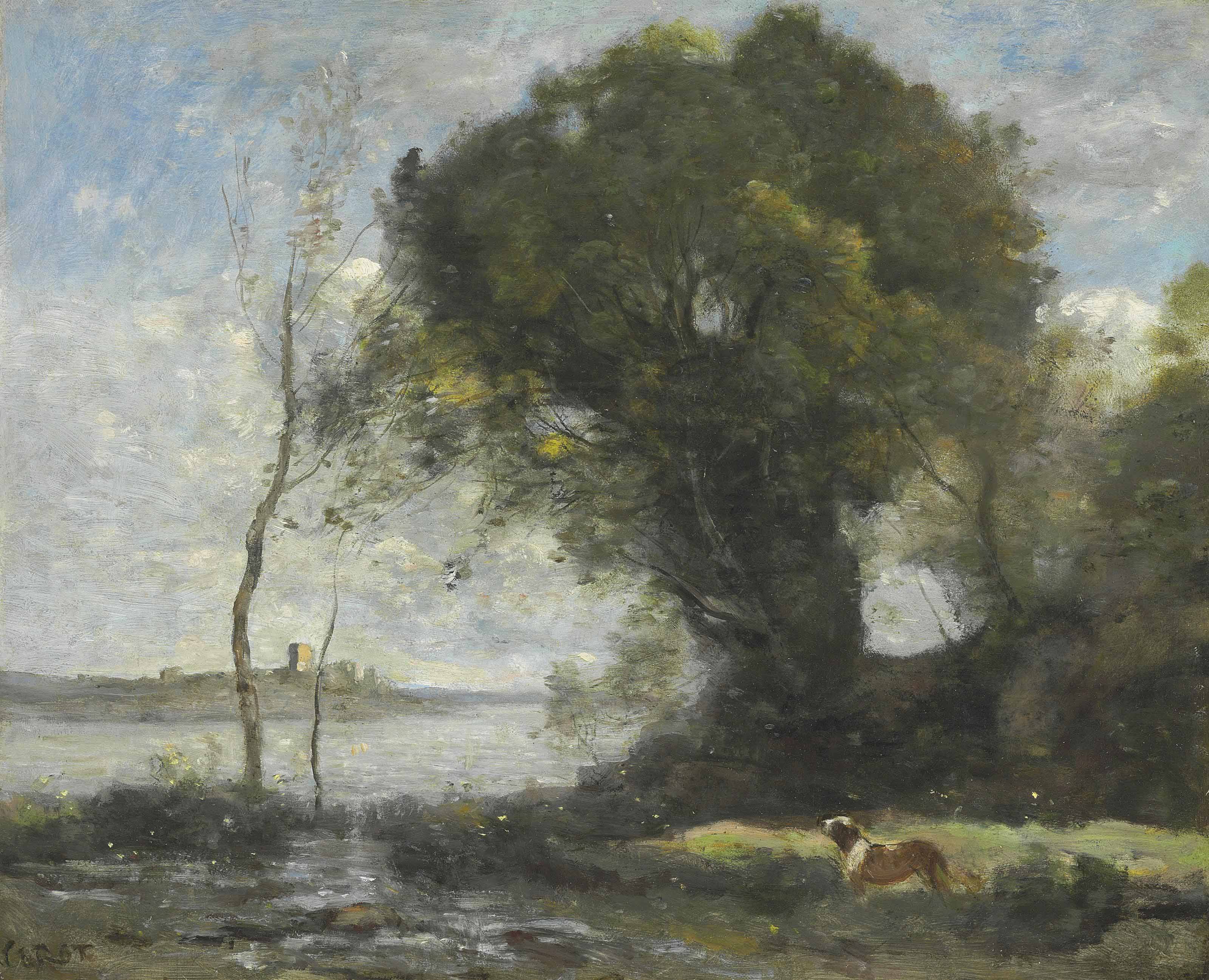 JeanBaptisteCamille Corot (French, 17961875) , L'étang au chien