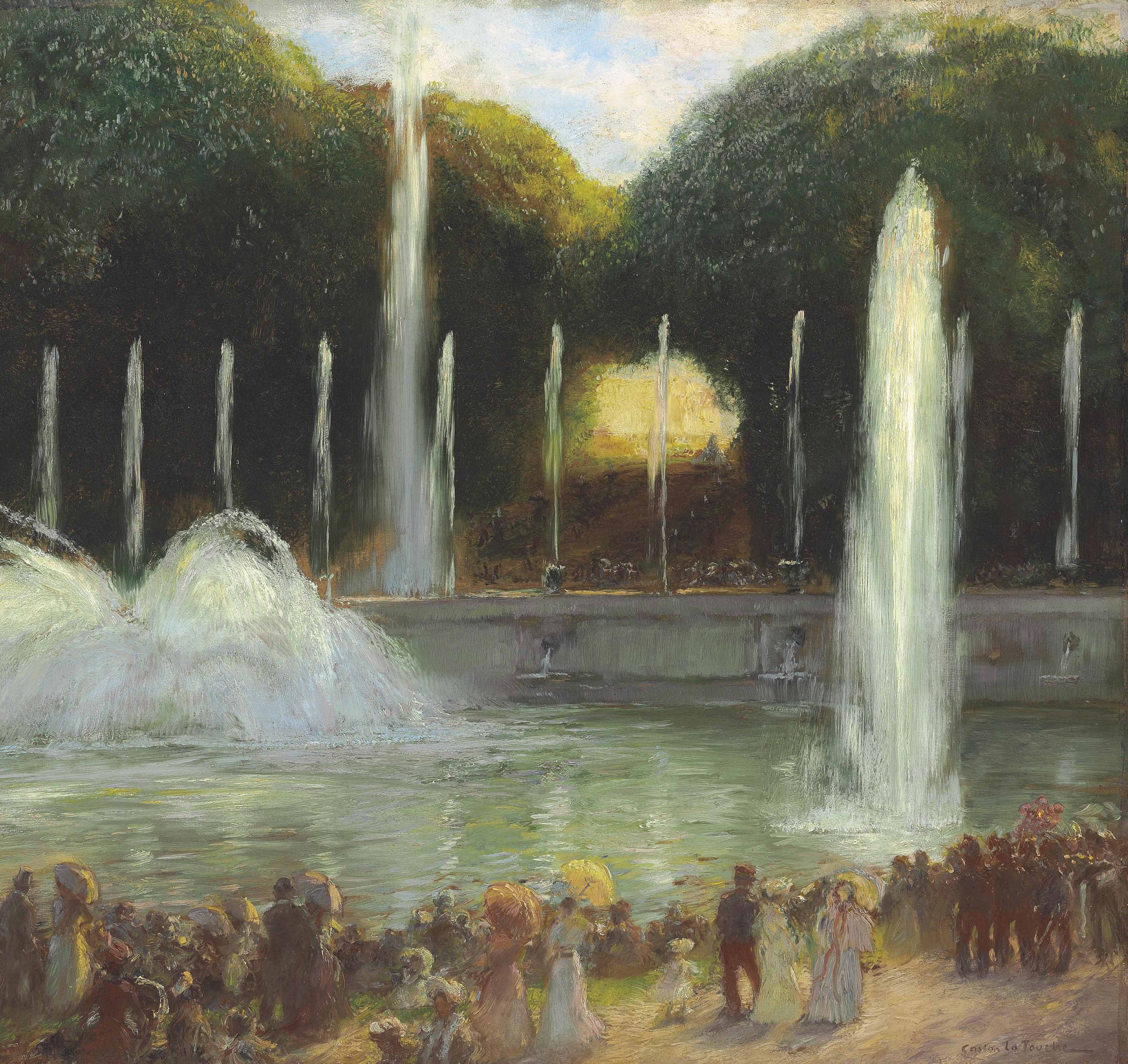Gaston La Touche (French, 18541913) , Bassin de Neptune, Versailles