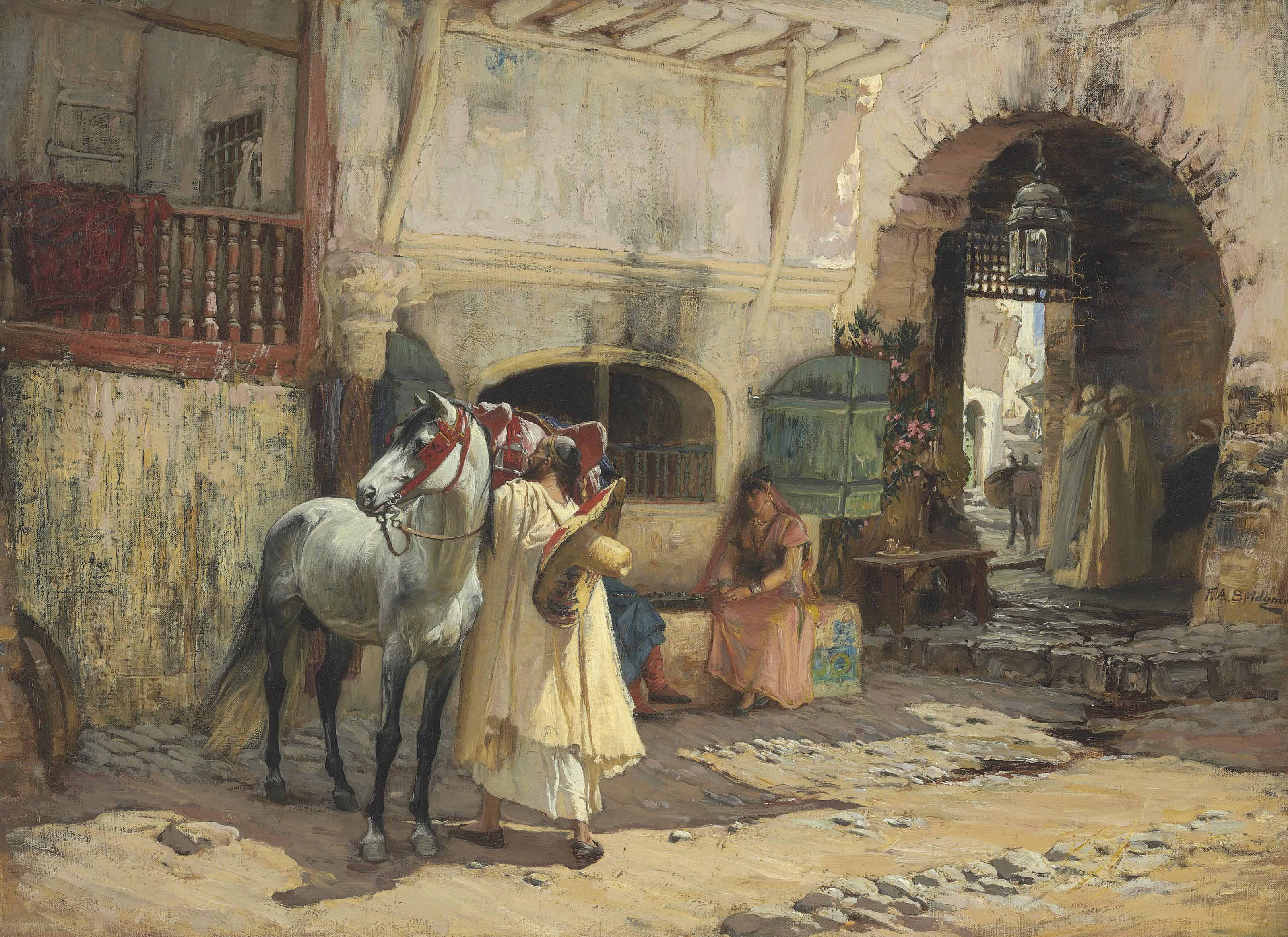 Frederick Arthur Bridgman American 1847 1927 Off For A Ride Constantine Algeria Late 19th Century Paintings Christie S