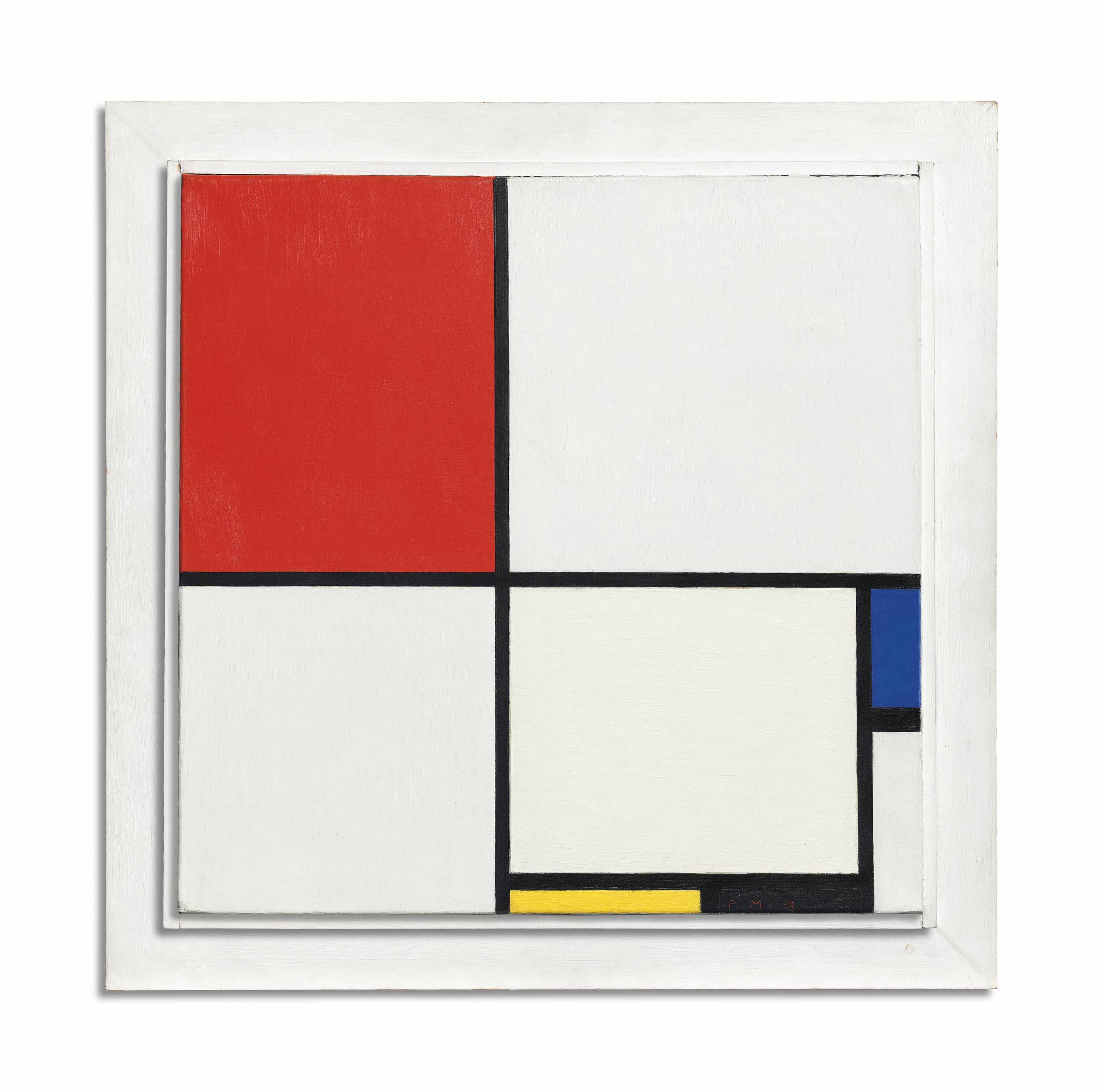 Piet Mondrian 1872 1944 Composition No Iii With Red Blue
