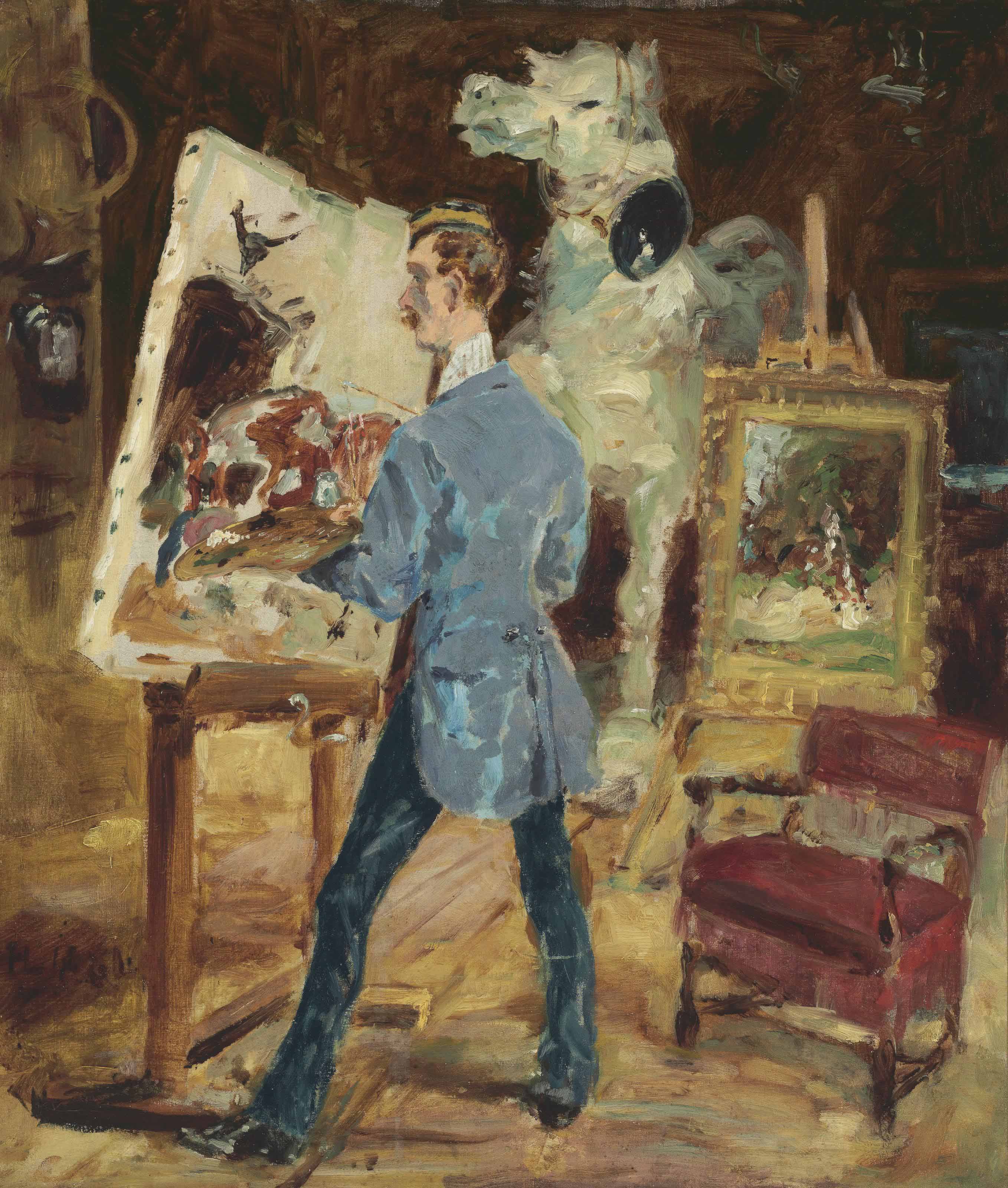 Henri De Toulouse-Lautrec (1864-1901), Princeteau dans son atelier |  Christie's