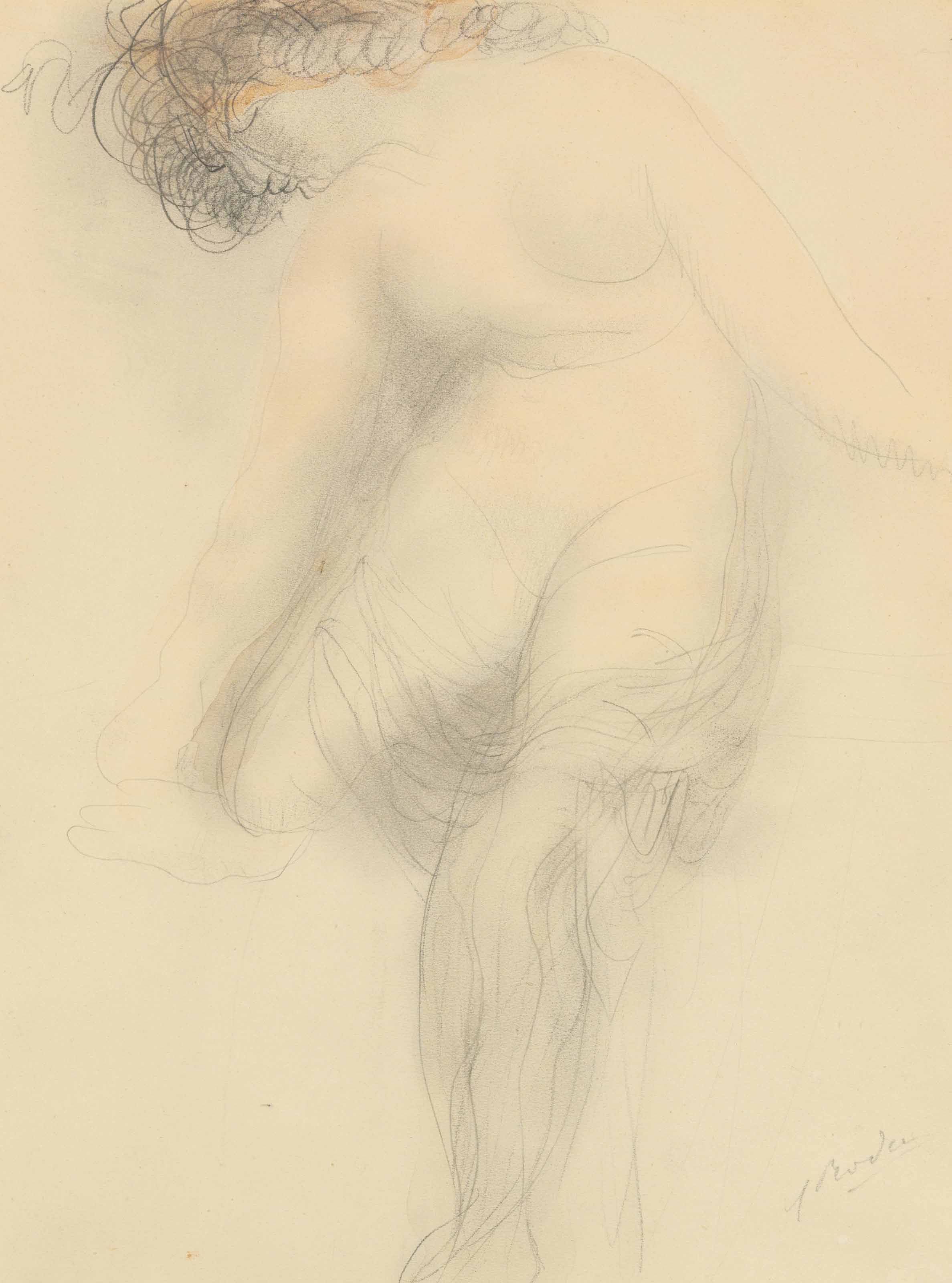 Femme nue, couronnée d’un uraeus ?

