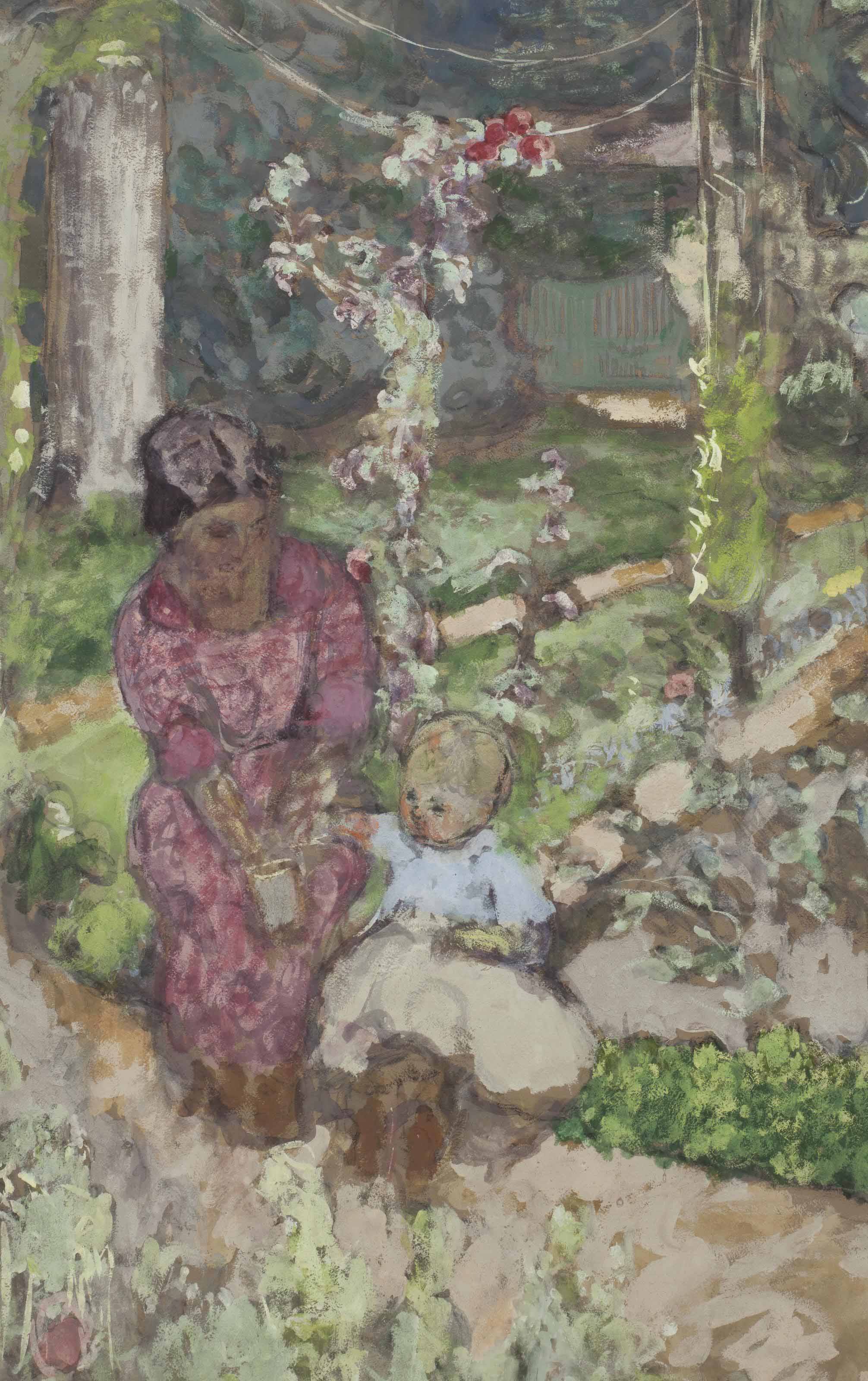 Edouard Vuillard (1868-1940), Madeleine Descorps et son fils