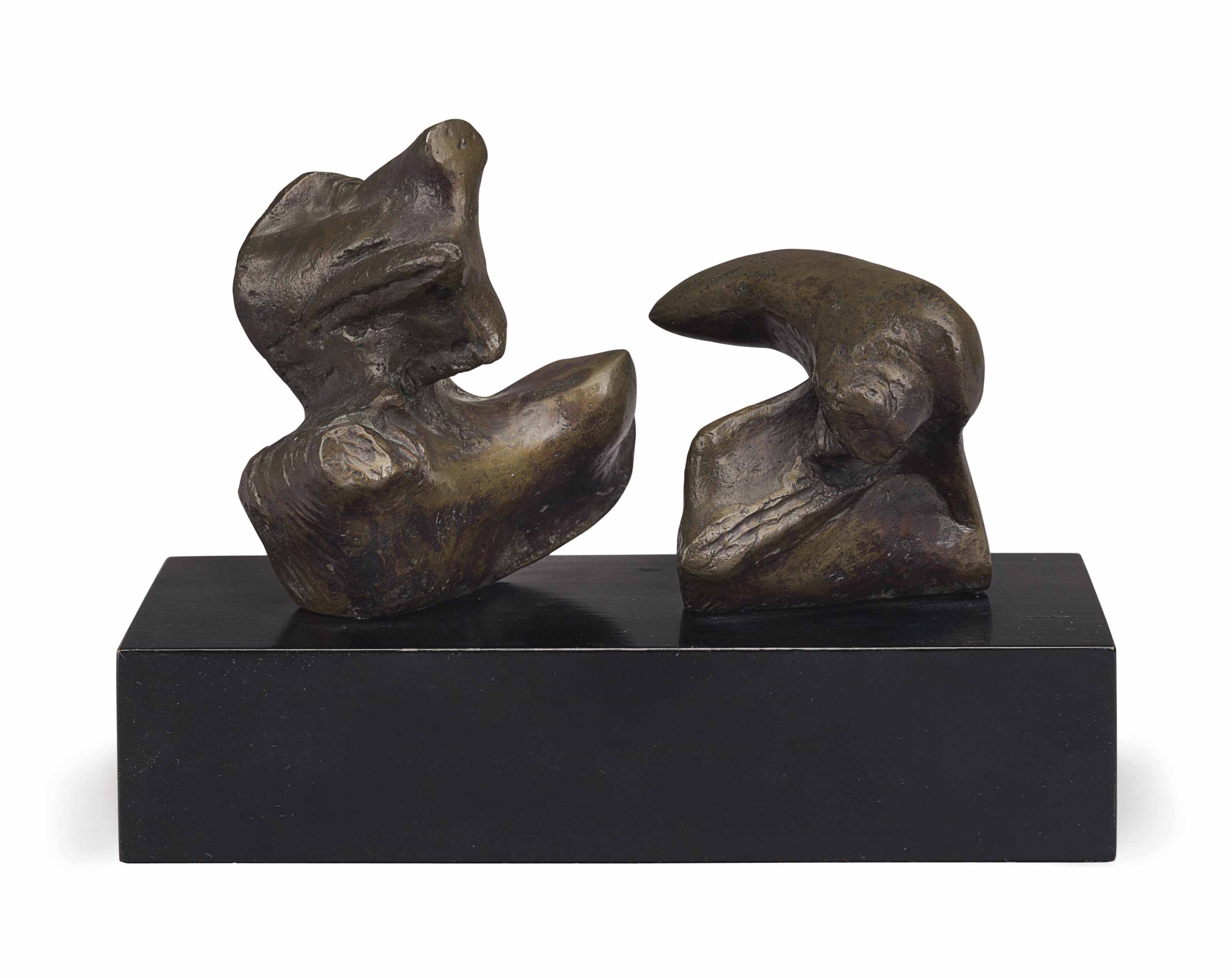 Maquette for Two Piece Reclining Figure: Points
