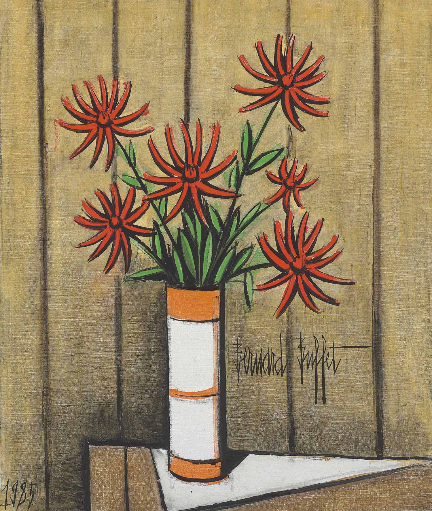 Bernard Buffet (1928-1999), Dahlias rouges | Christie