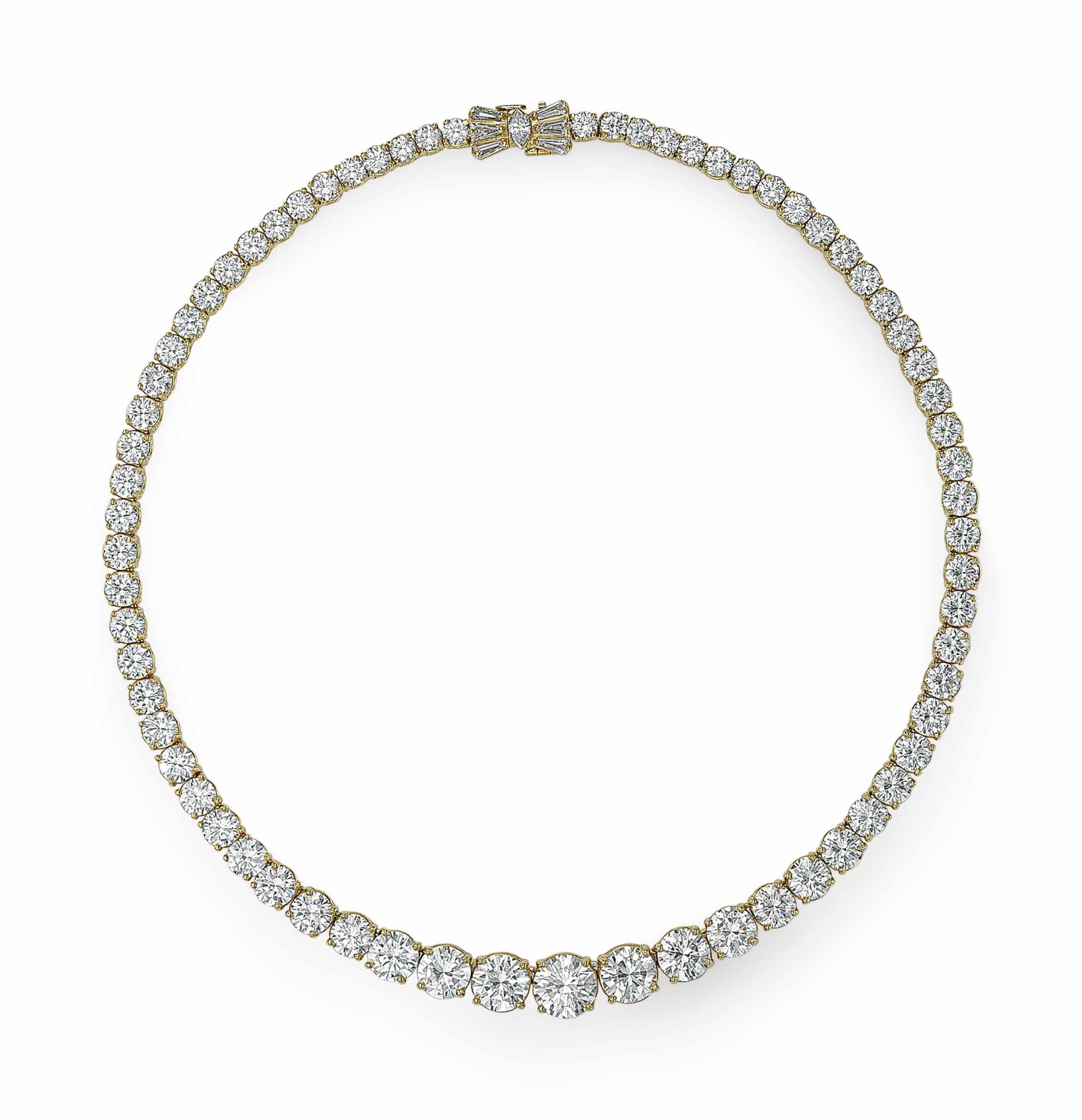 A DIAMOND LINE NECKLACE Christie's