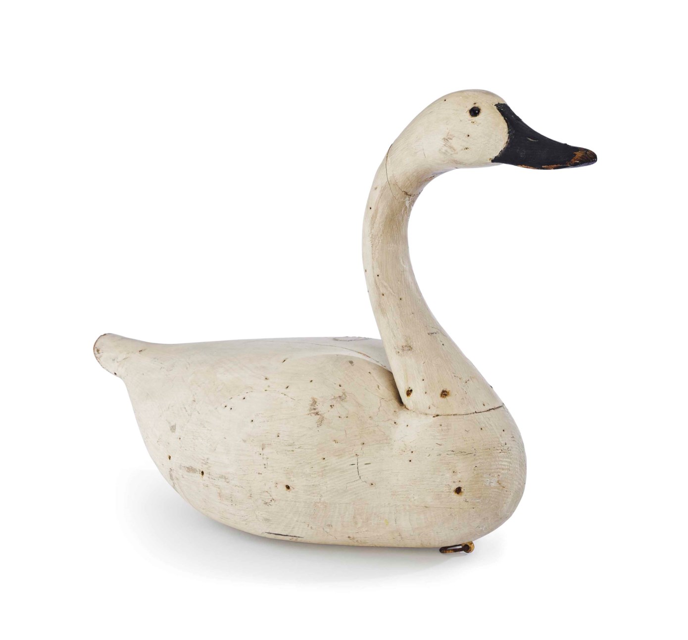 A PAINTED AND CARVED SWAN DECOY, 20TH CENTURY Christie's