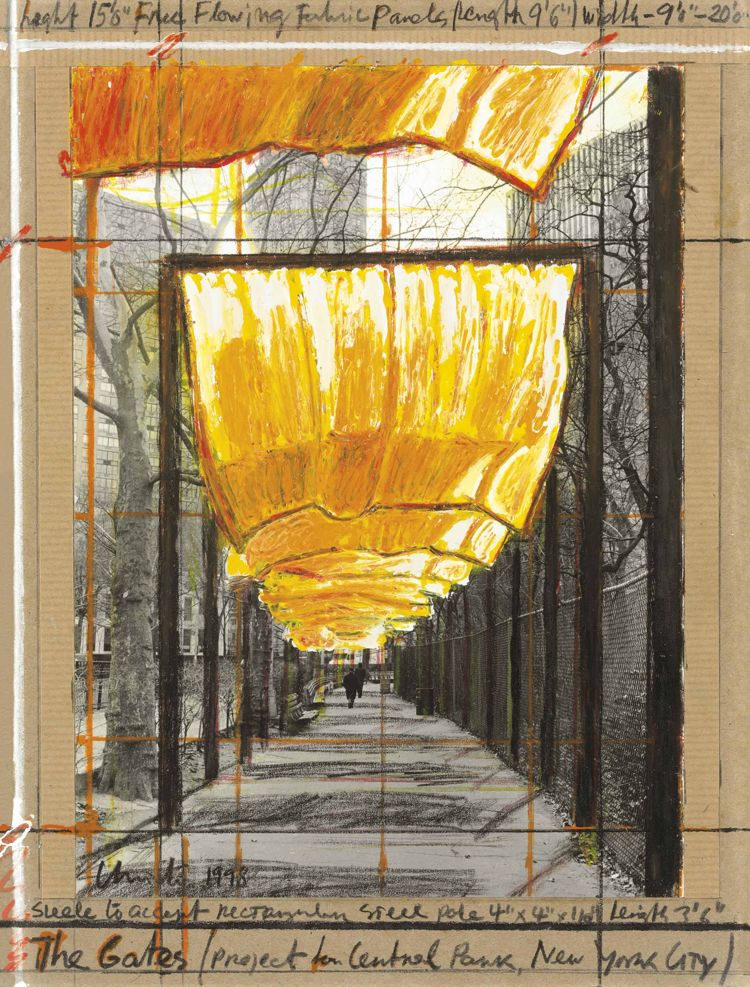 Christo (b. 1935) , The Gates (Project for Central Park, New York City