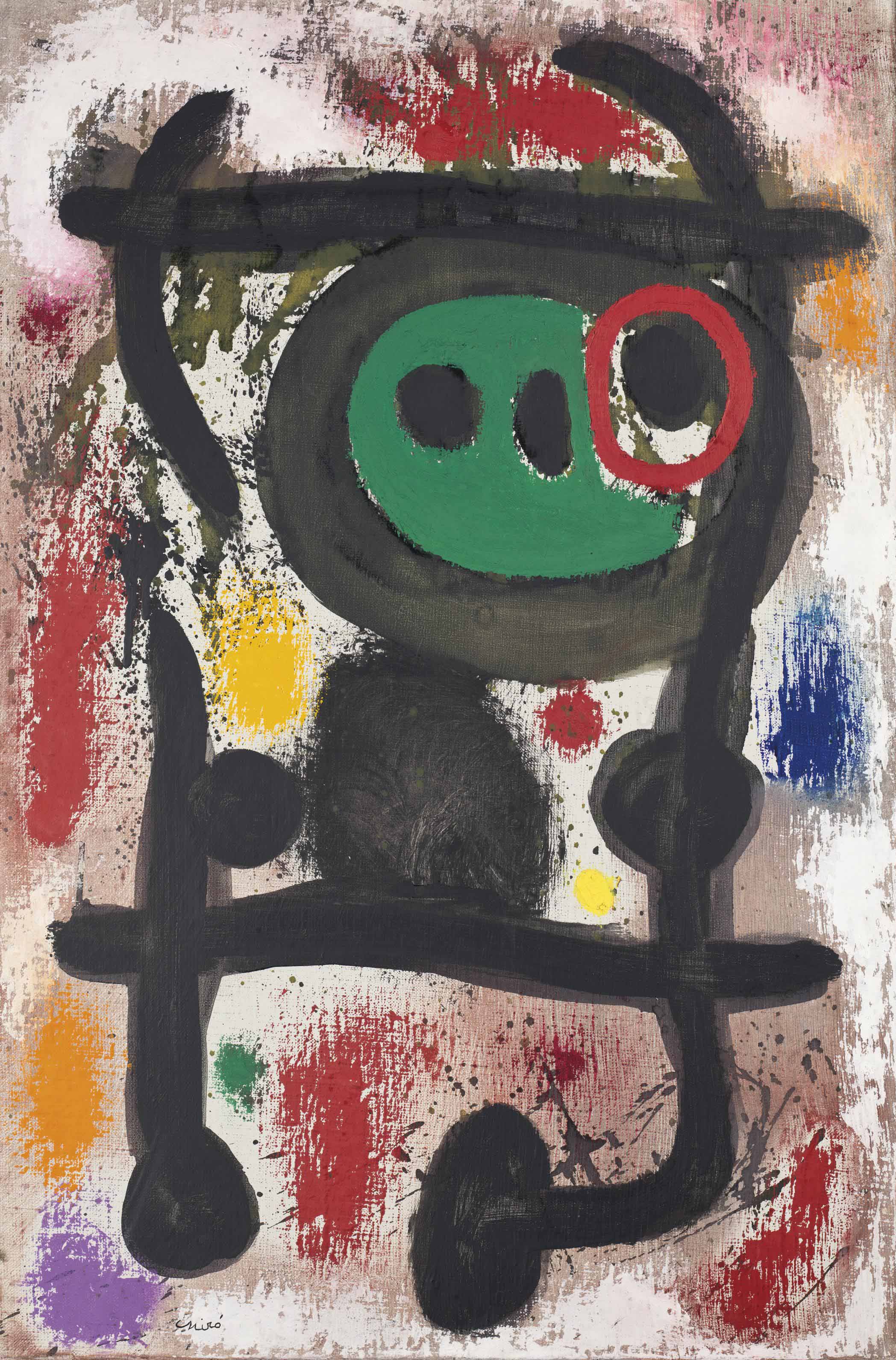 Joan Miró (1893-1983), Homme et femme | Christie's