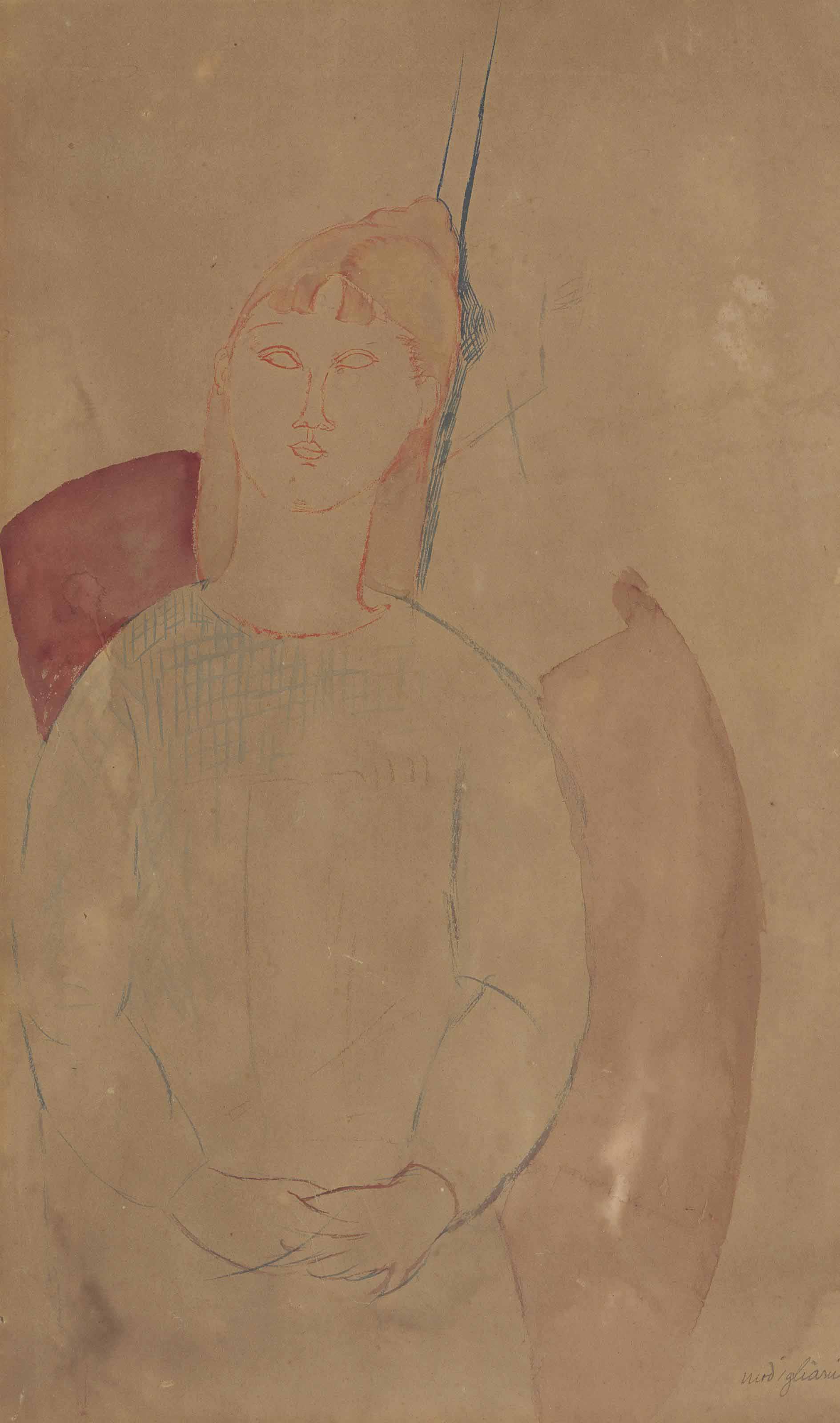 Jeune femme assise