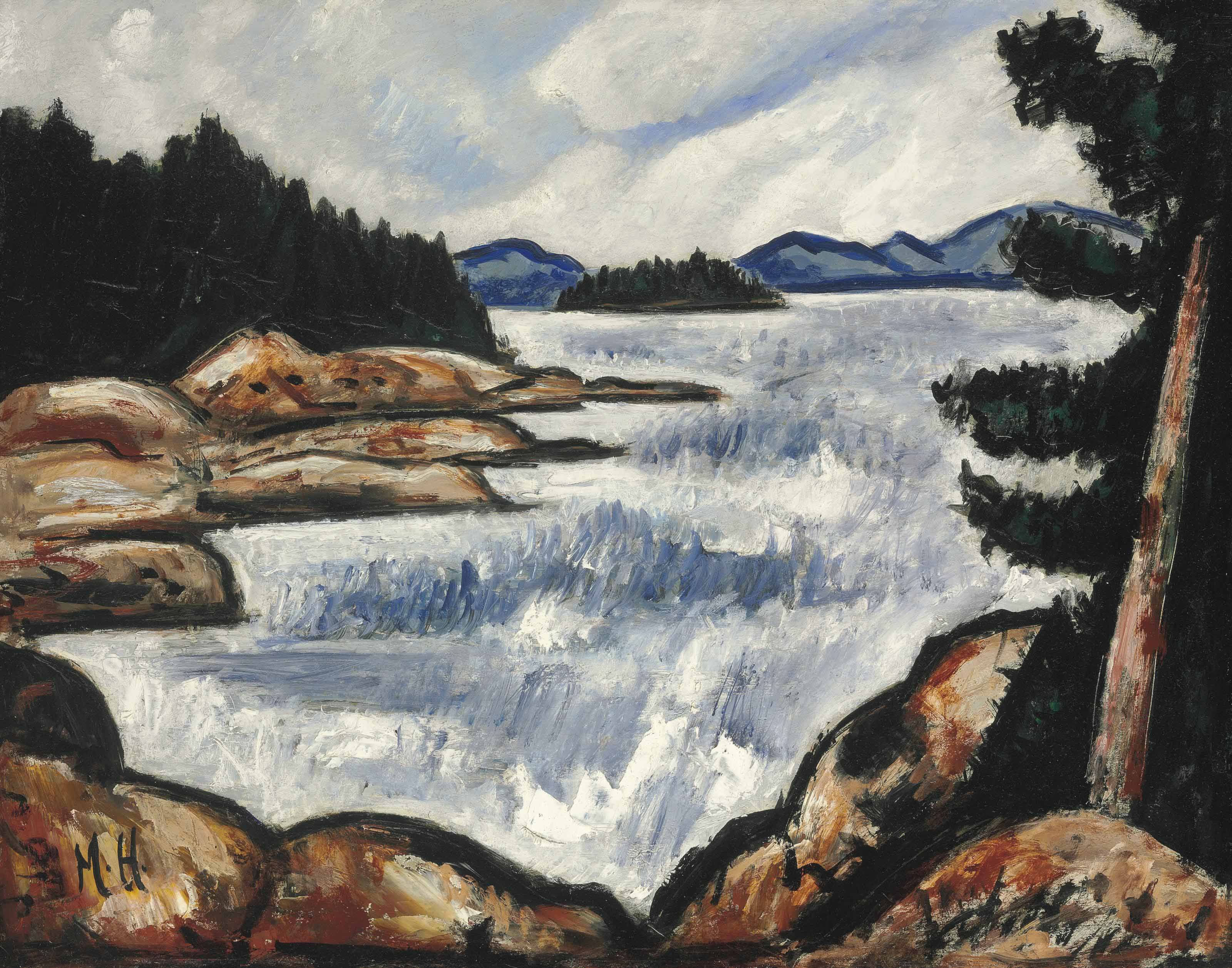 Marsden Hartley 1877 1943 Camden Hills From Baker S Island