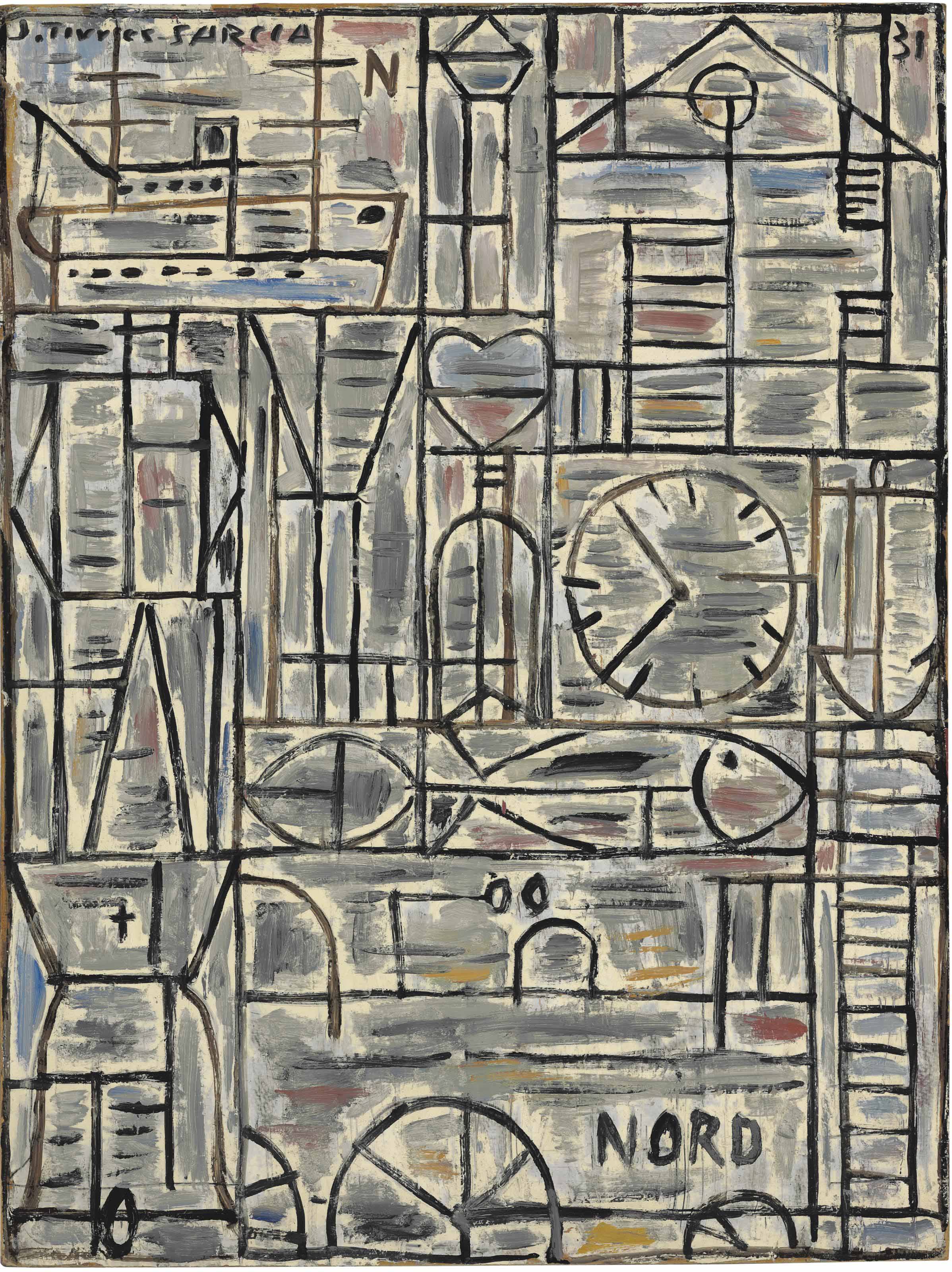 Joaquin Torres Garcia 1874 1949 Composition Nord Art