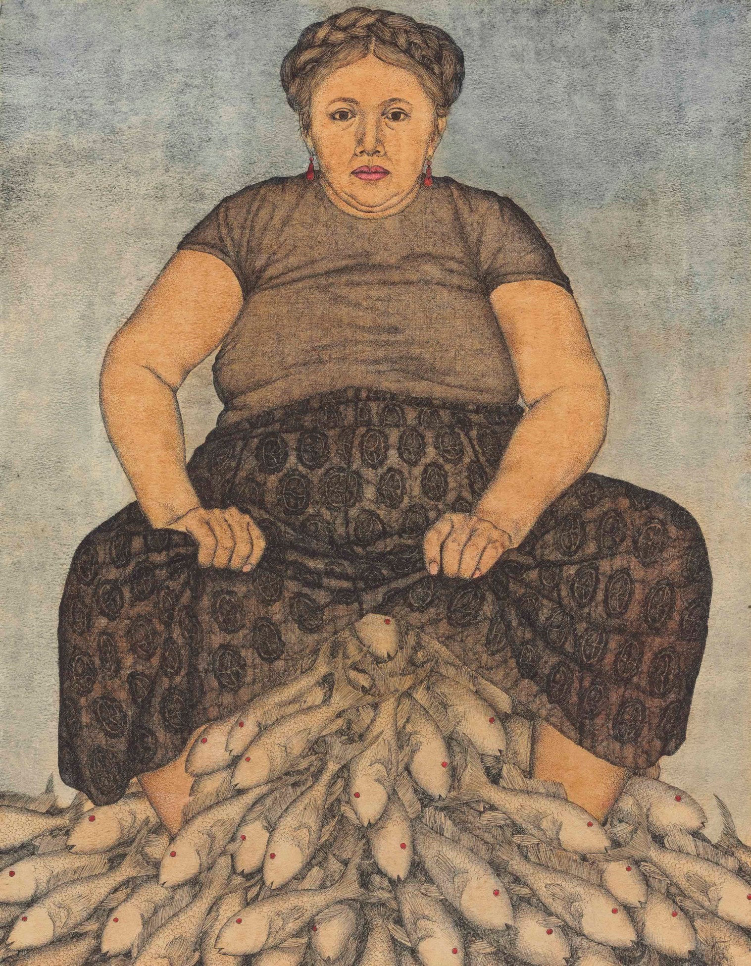 Nahum B. Zenil (b. 1947), Señora y peces | Christie's