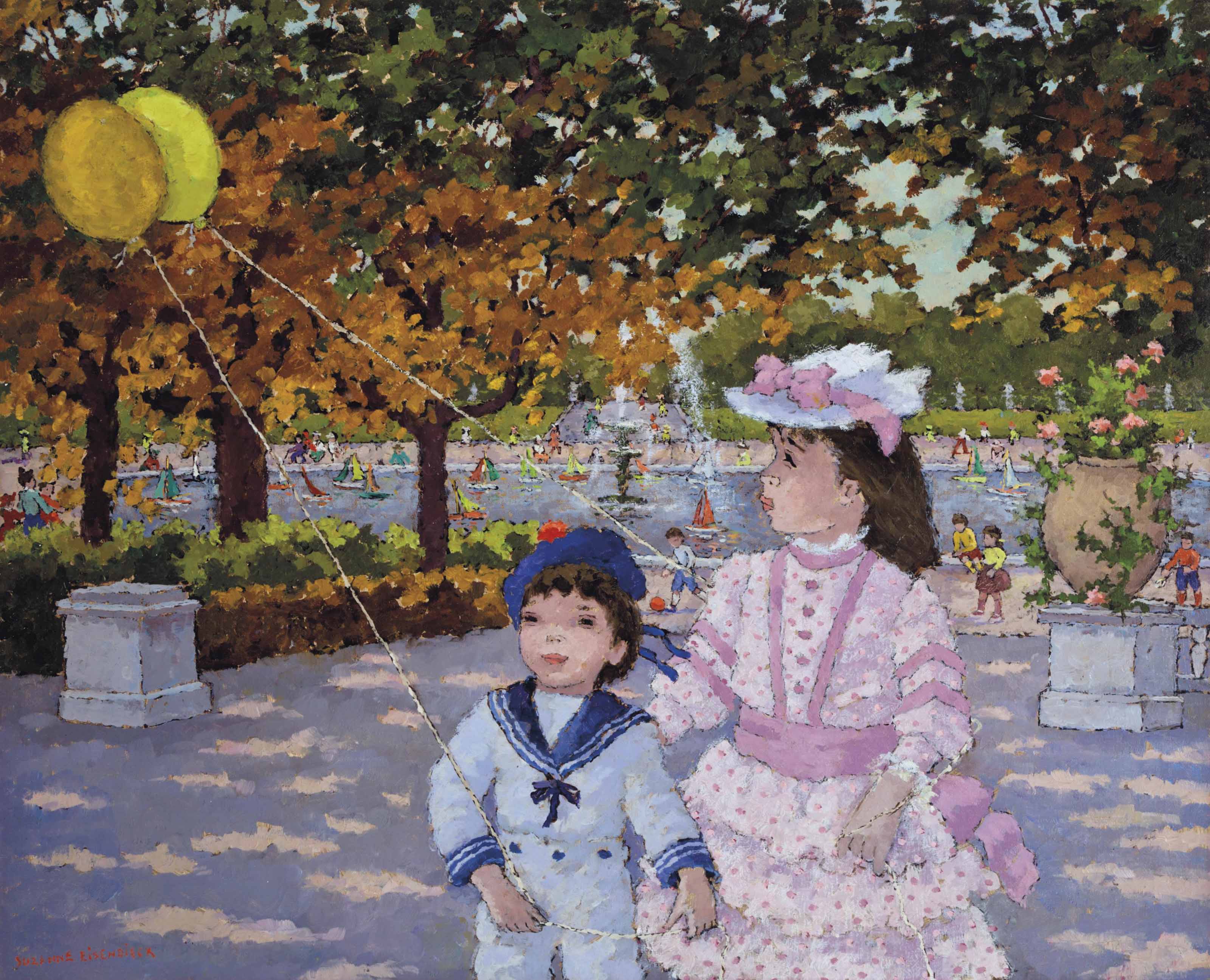 Suzanne Eisendieck (French, 19081998) , Automne au Jardin de