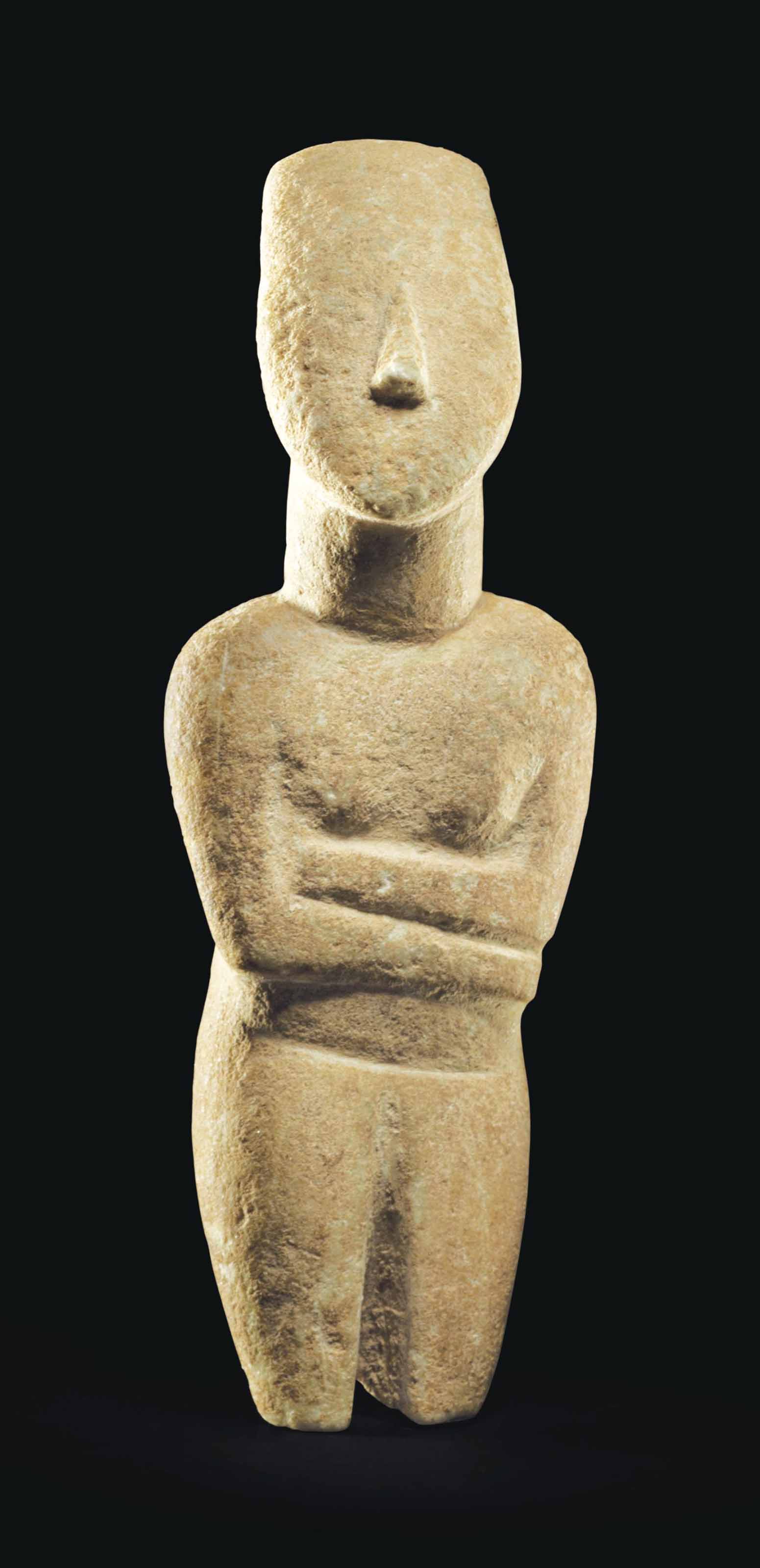 cycladic marble figures