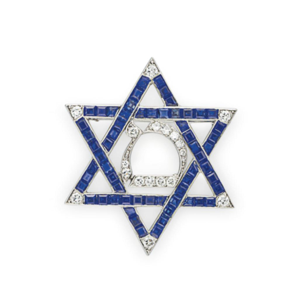 Star of david brooch store