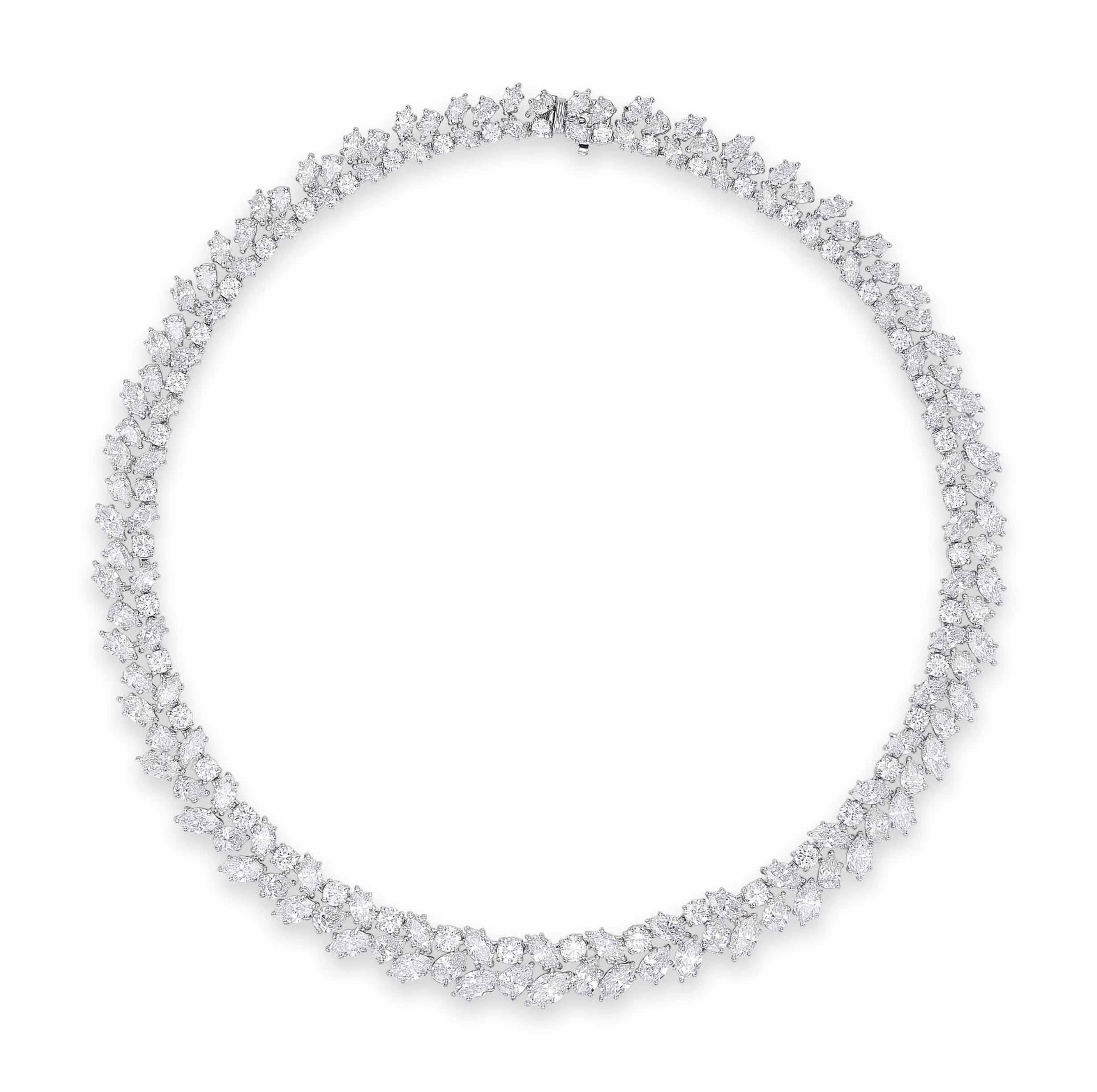 A DIAMOND WREATH NECKLACE, BY HARRY WINSTON