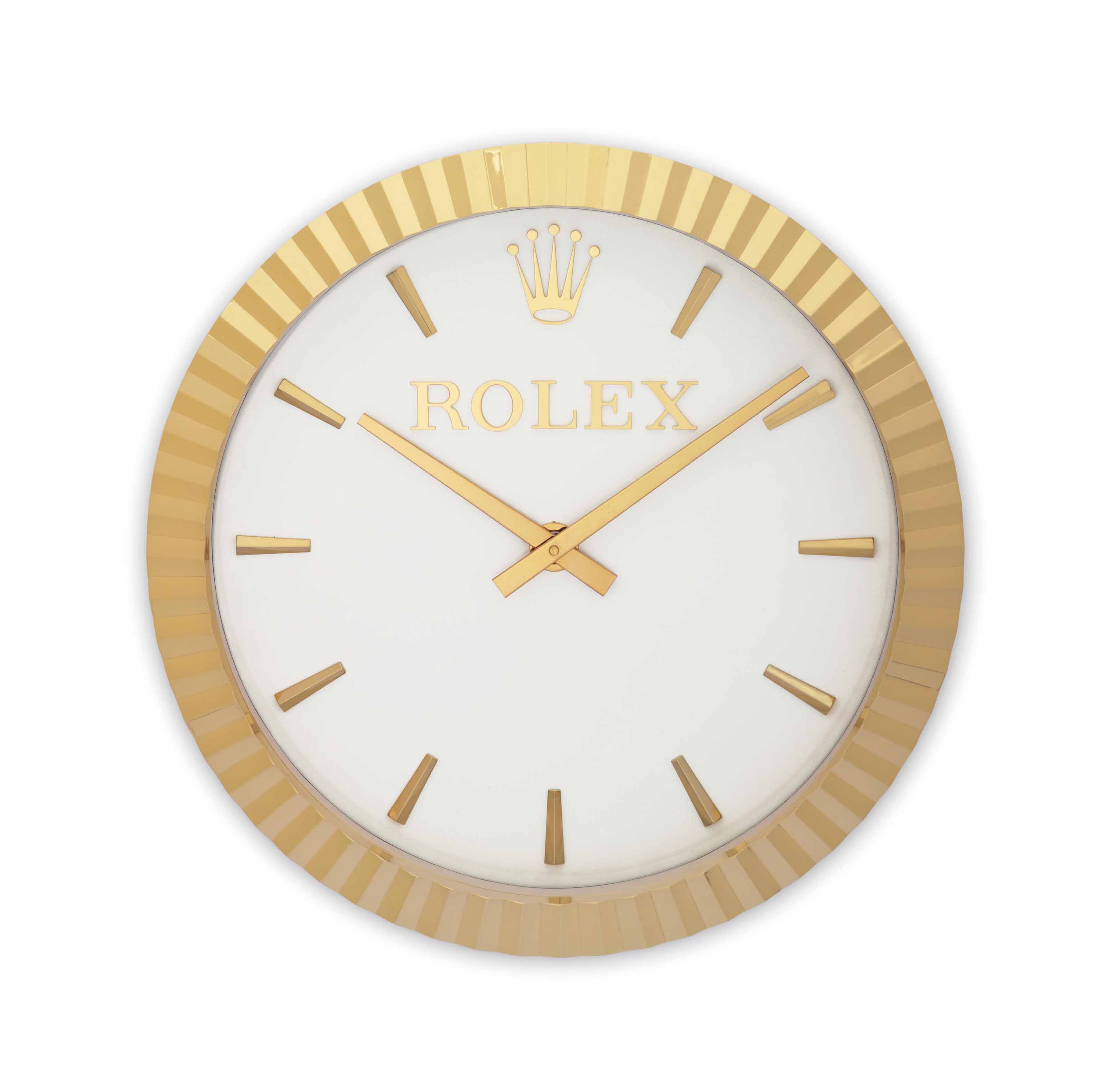 Inducta for Rolex. A Large and Attractive Wall Clock