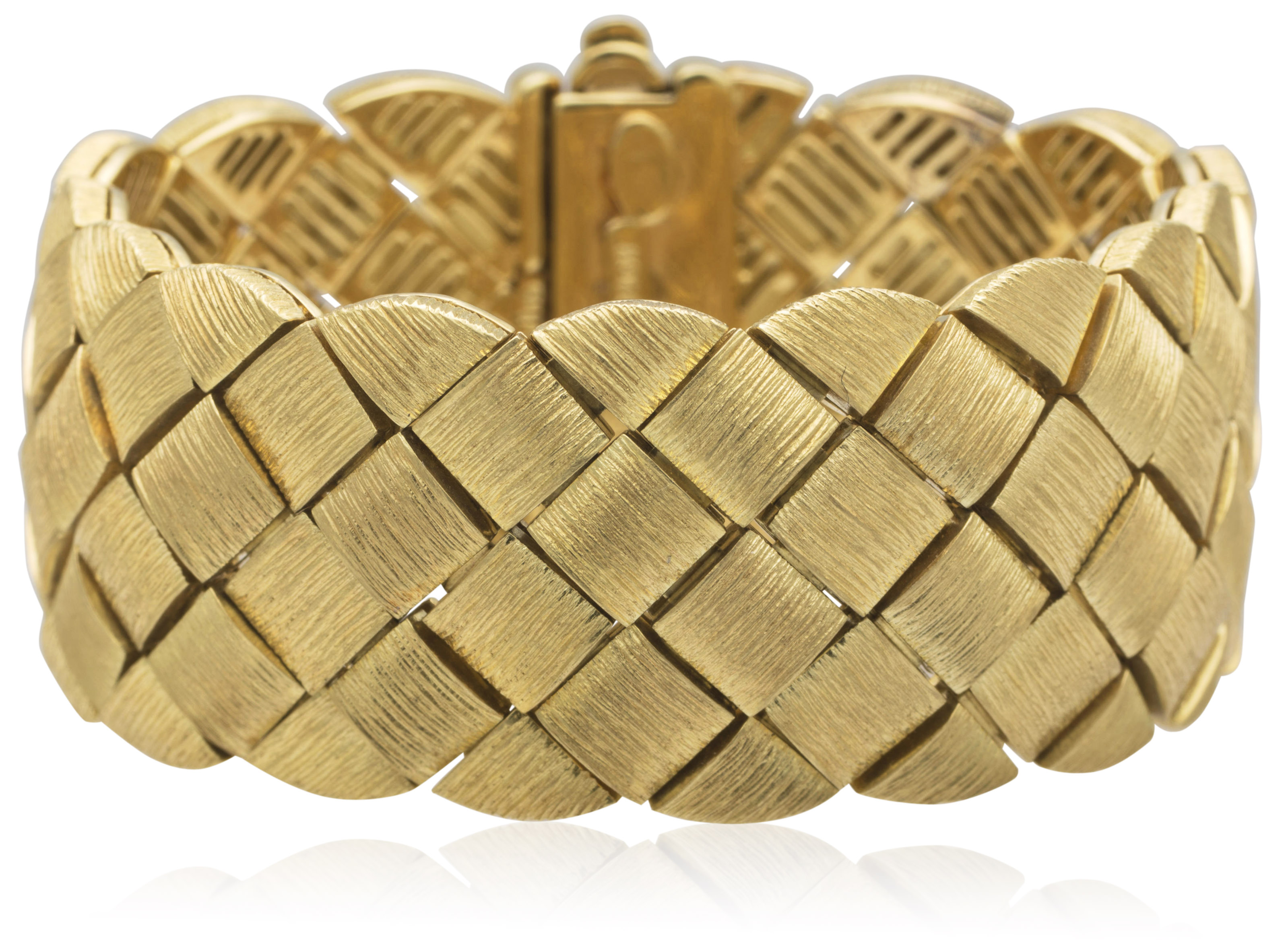 A WOVEN GOLD BRACELET BY HENRY DUNAY, Christie’s