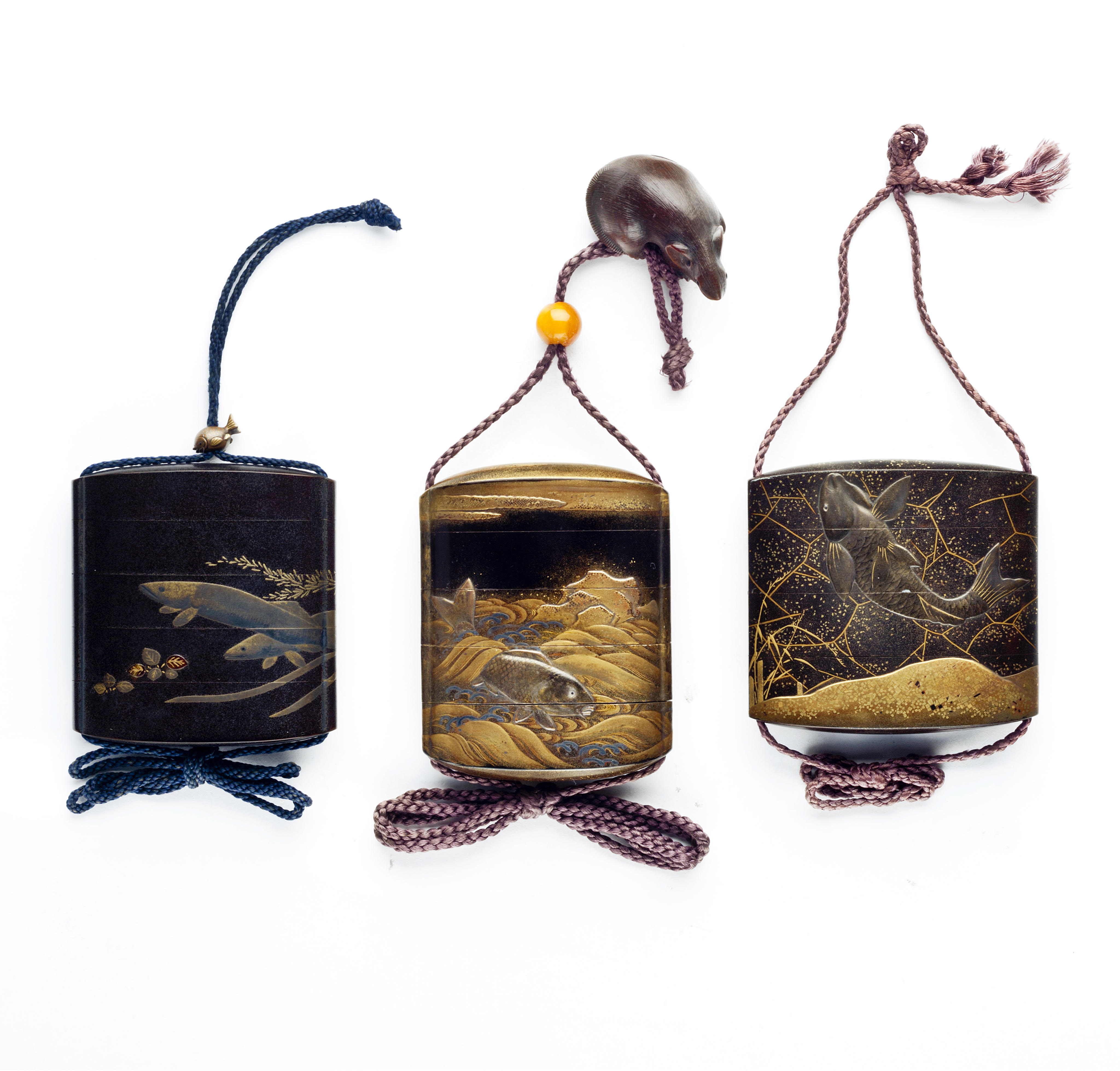 SIGNED KAJIKAWA SAKU AND WITH RED JAR SEAL MARK, EDO PERIOD