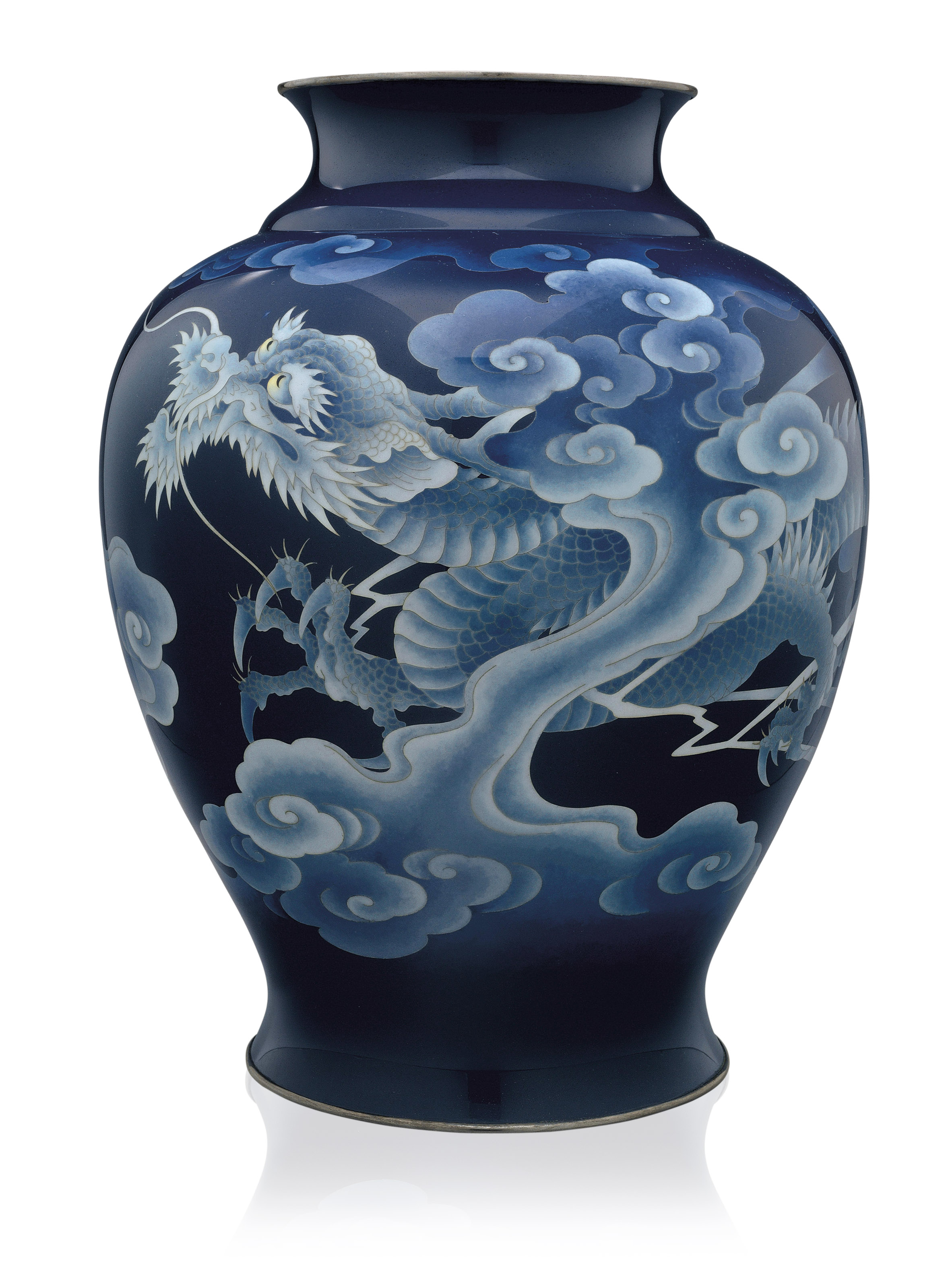 A small copper articulated model of a lobster, SIGNED