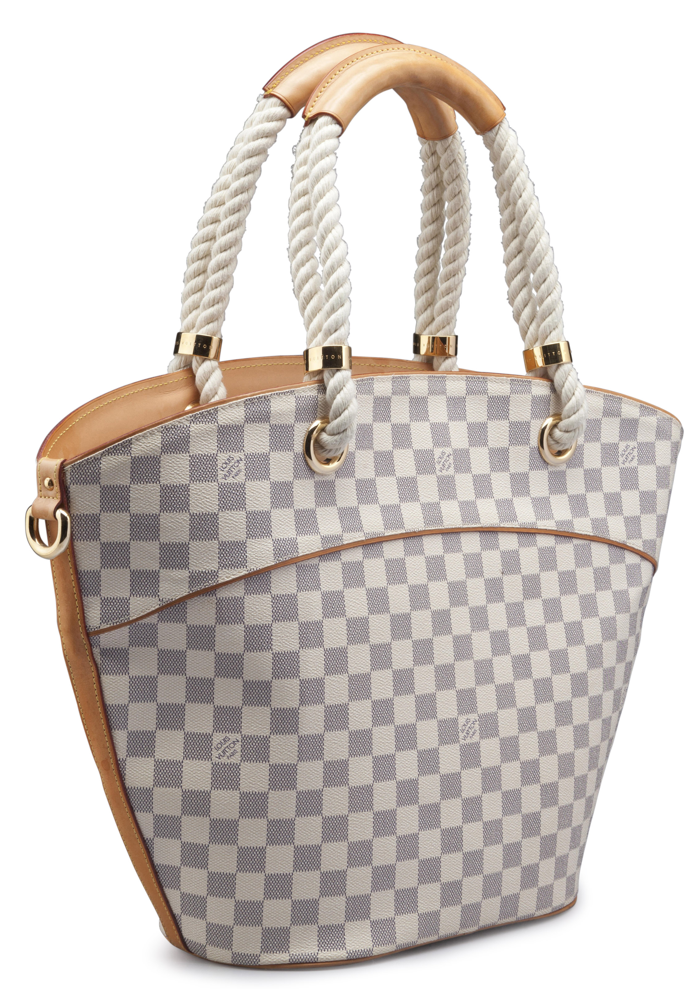 A DAMIER AZUR CANVAS PAMPELONNE TOTE BAG, LOUIS VUITTON