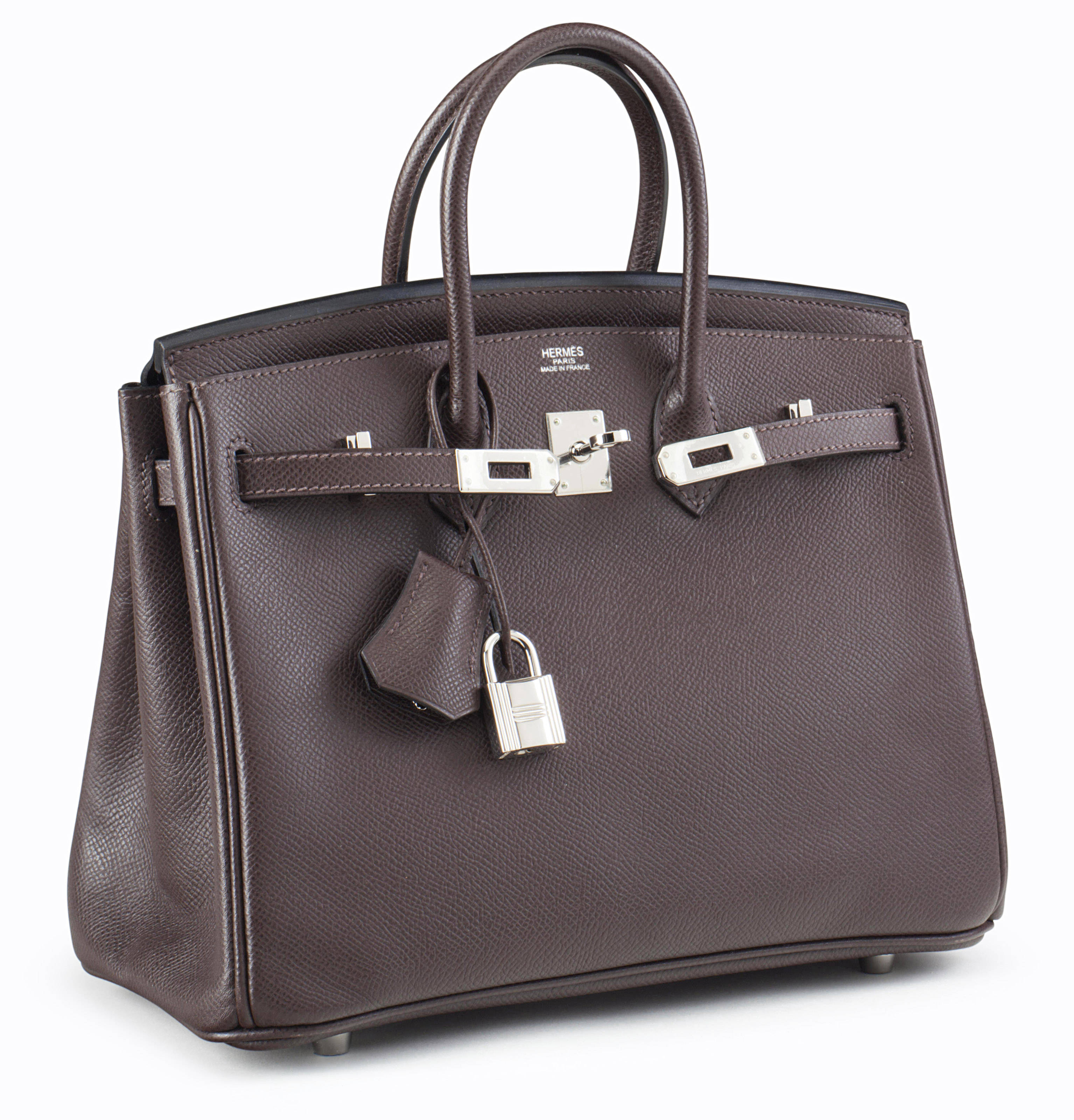 A 25CM CHOCOLATE EPSOM LEATHER BIRKIN BAG HERMES 2008 Christie s